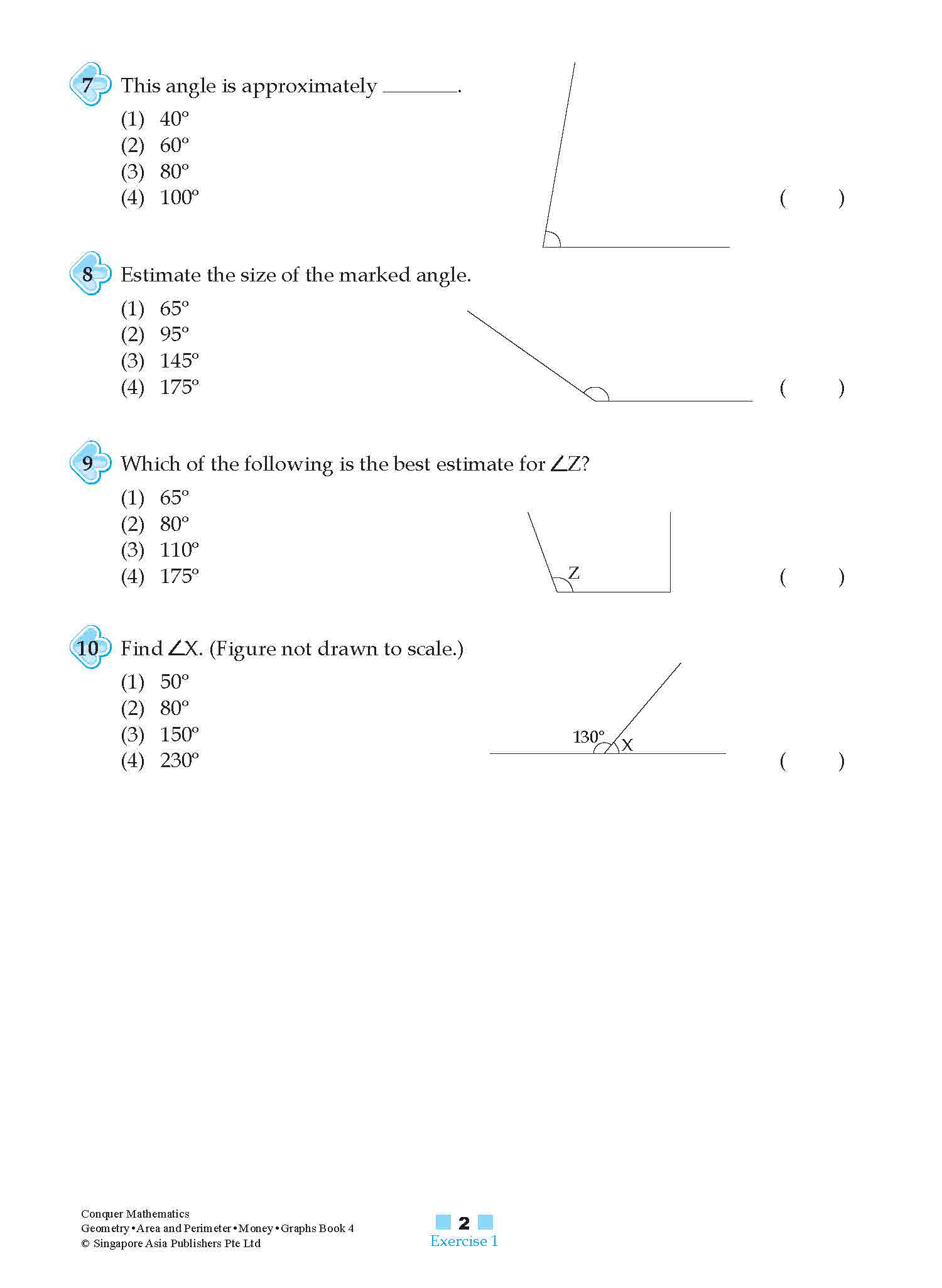 Conquer Mathematics Geometry . Area and Perimeter . Money . Graphs Workbook 4