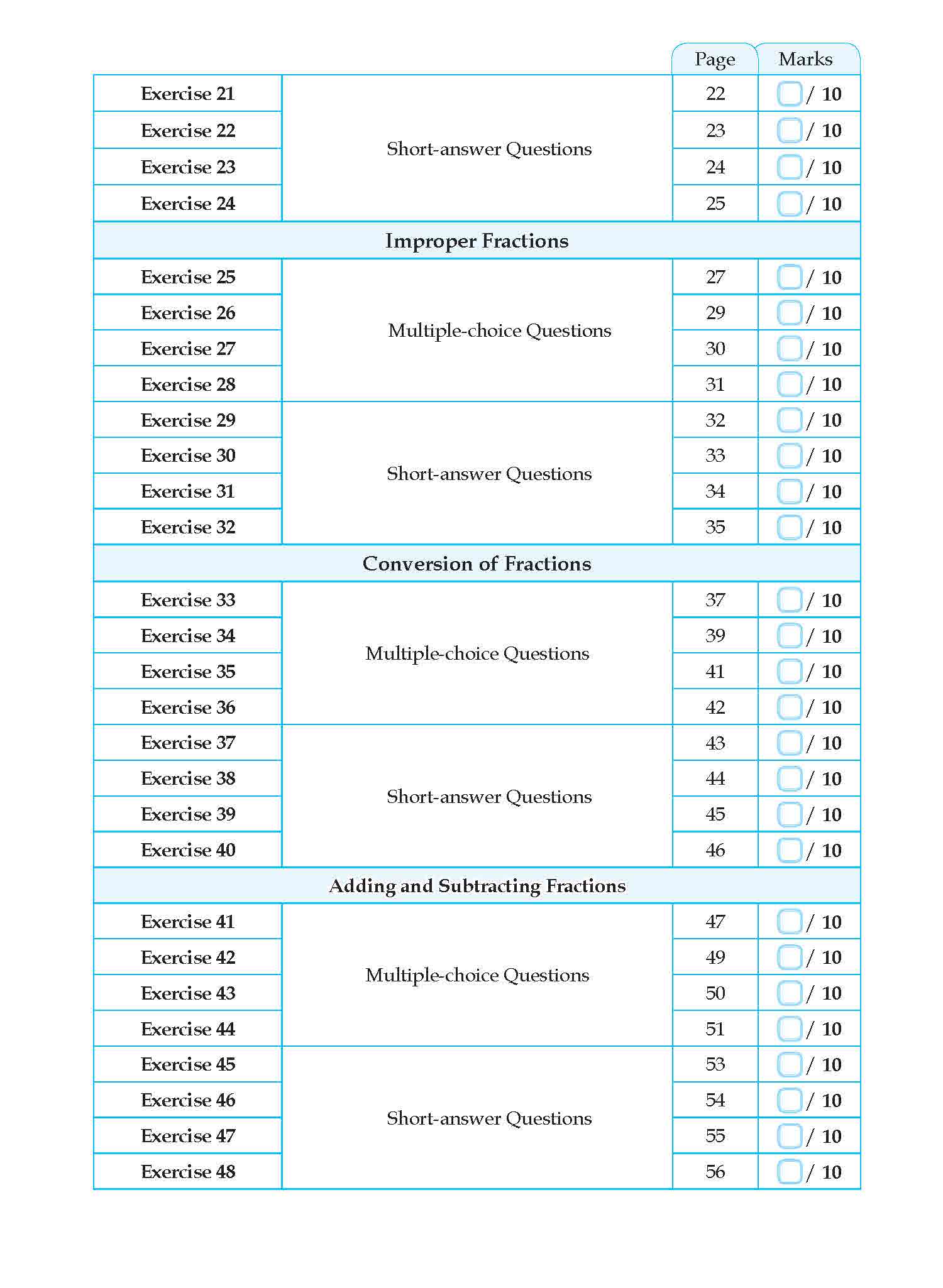 Conquer Mathematics Factors . Multiples . Fractions Workbook 4