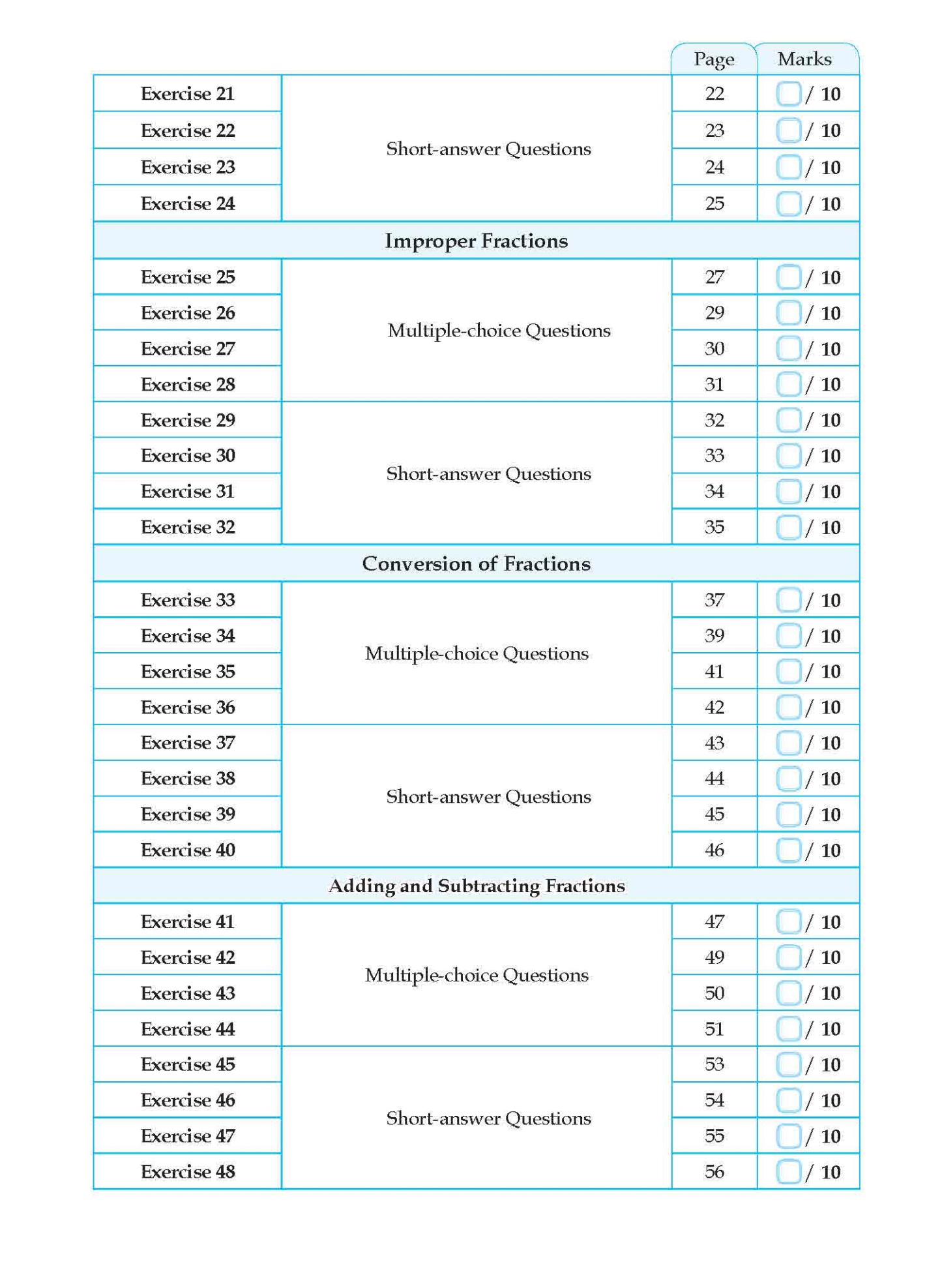 Conquer Mathematics Factors . Multiples . Fractions Workbook 4