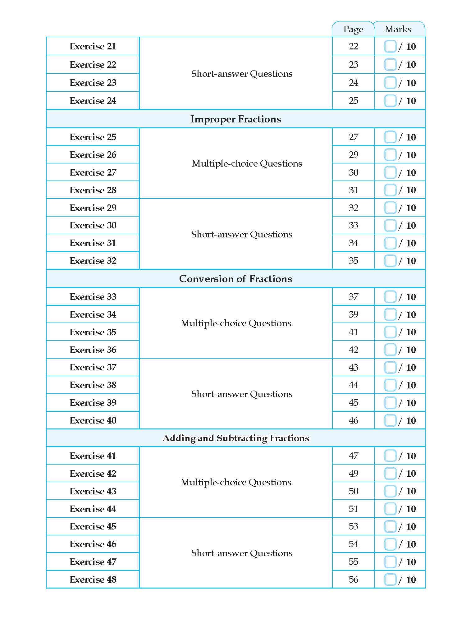 Conquer Mathematics Factors . Multiples . Fractions Workbook 4
