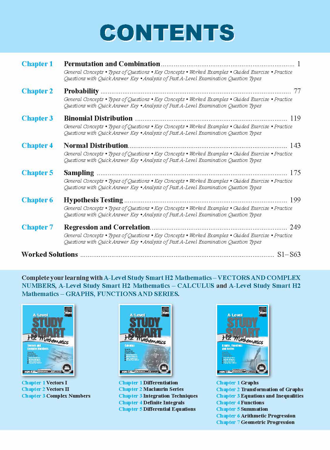 A-Level STUDY SMART H2 Mathematics Statistics