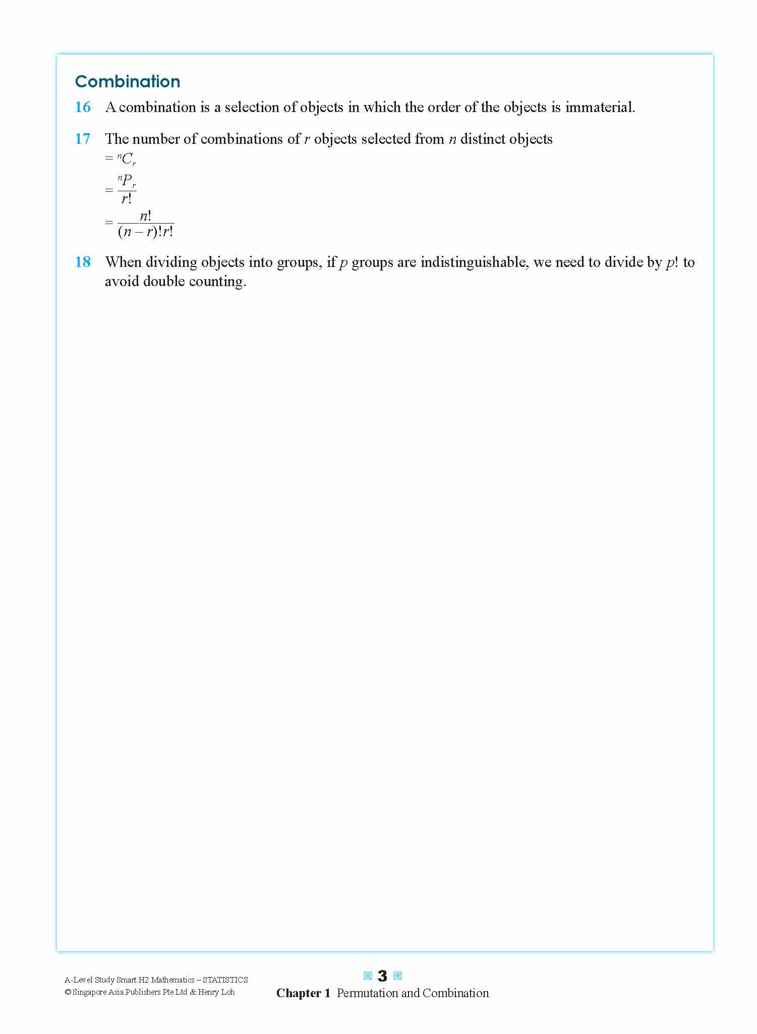 A-Level STUDY SMART H2 Mathematics Statistics