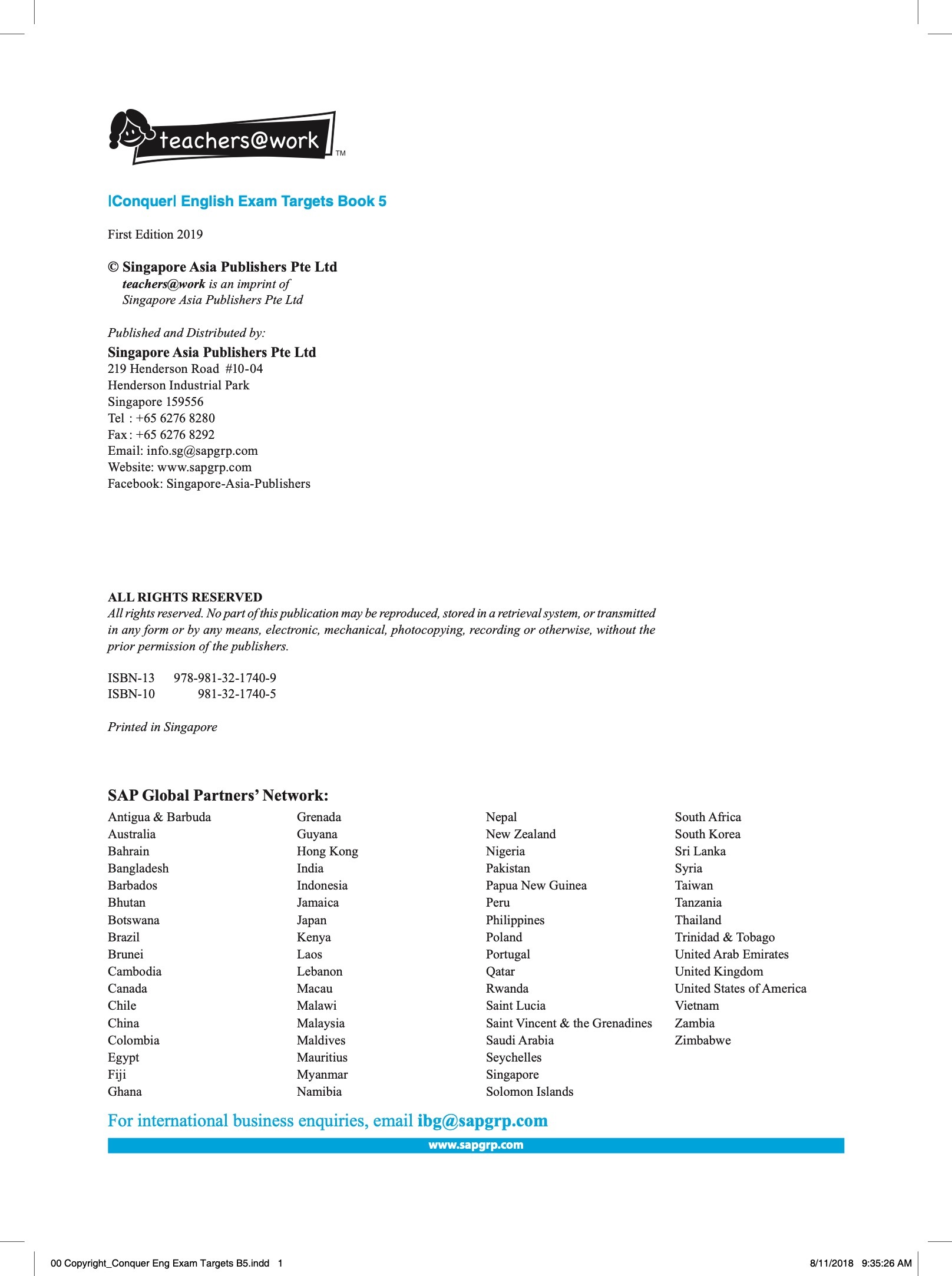 Conquer English exam Targets Book 5 + NUADU