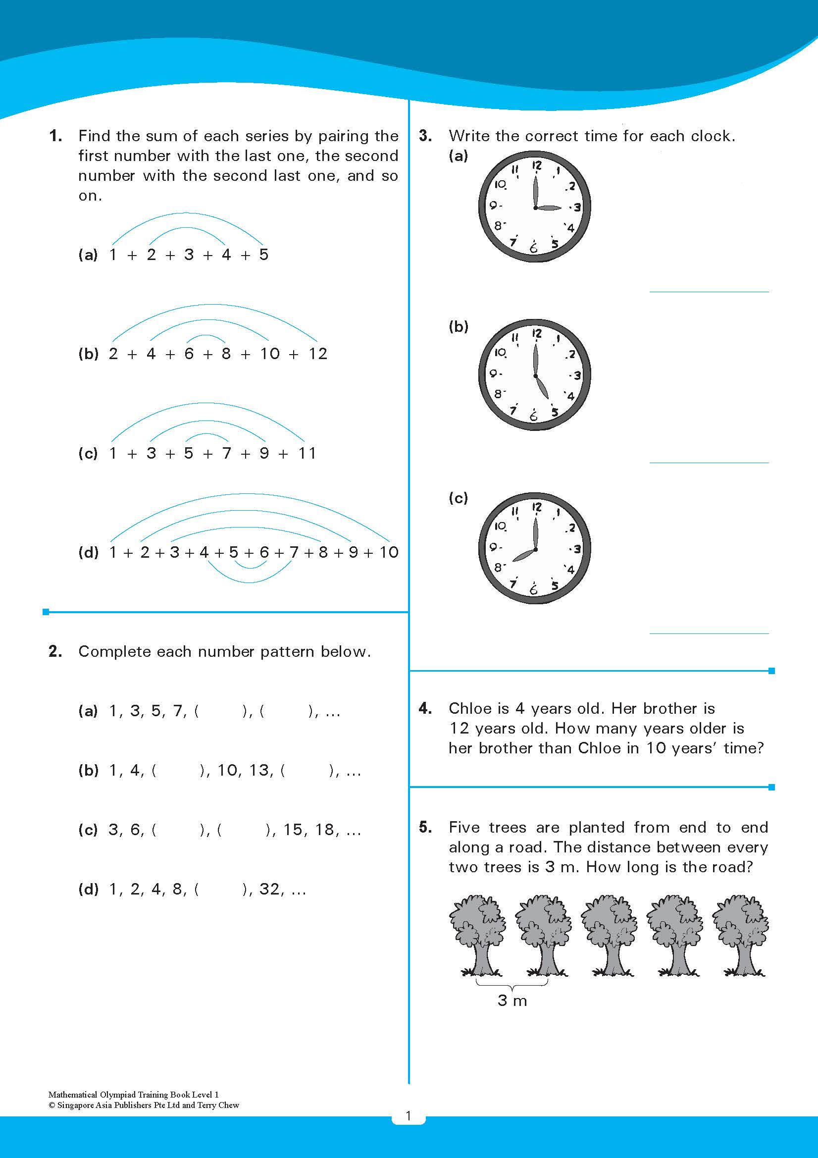 MATHEMATICAL OLYMPIAD TRAINING BOOK LEVEL 1 (7-8 years)