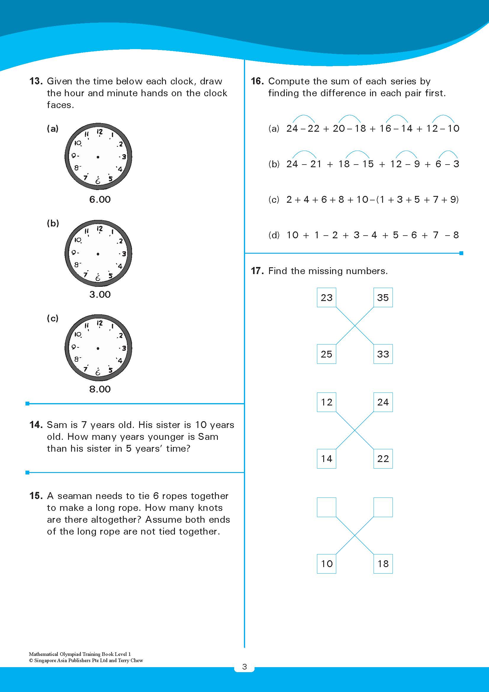 MATHEMATICAL OLYMPIAD TRAINING BOOK LEVEL 1 (7-8 years)