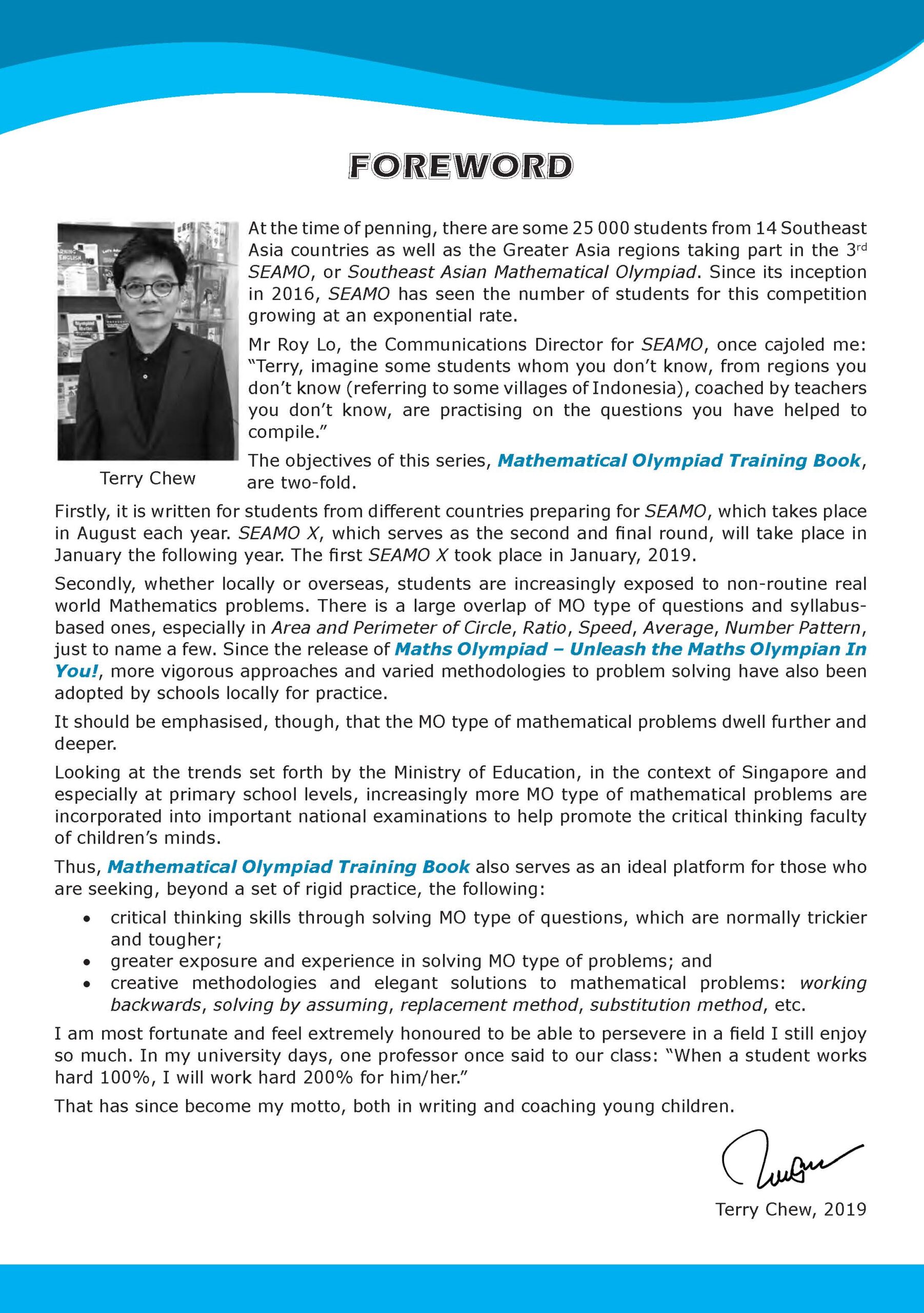 MATHEMATICAL OLYMPIAD TRAINING BOOK LEVEL 2 (8-9 years)