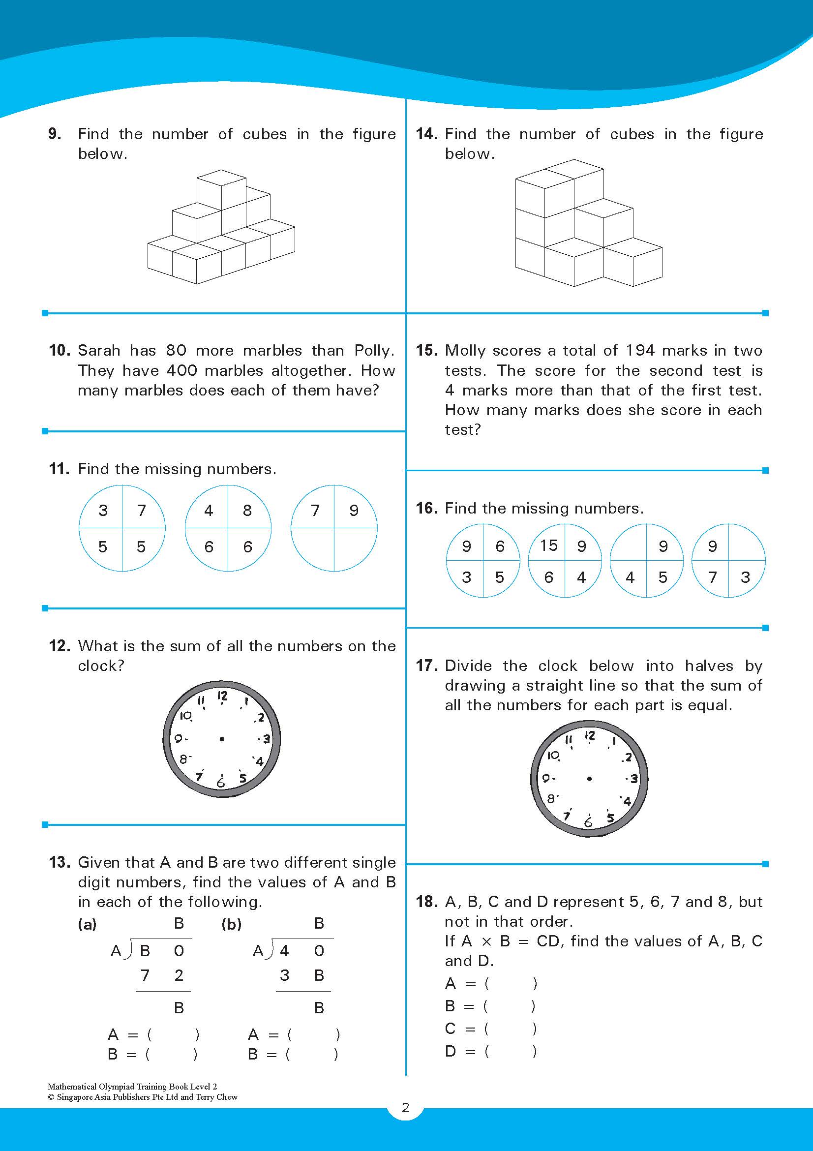 MATHEMATICAL OLYMPIAD TRAINING BOOK LEVEL 2 (8-9 years)