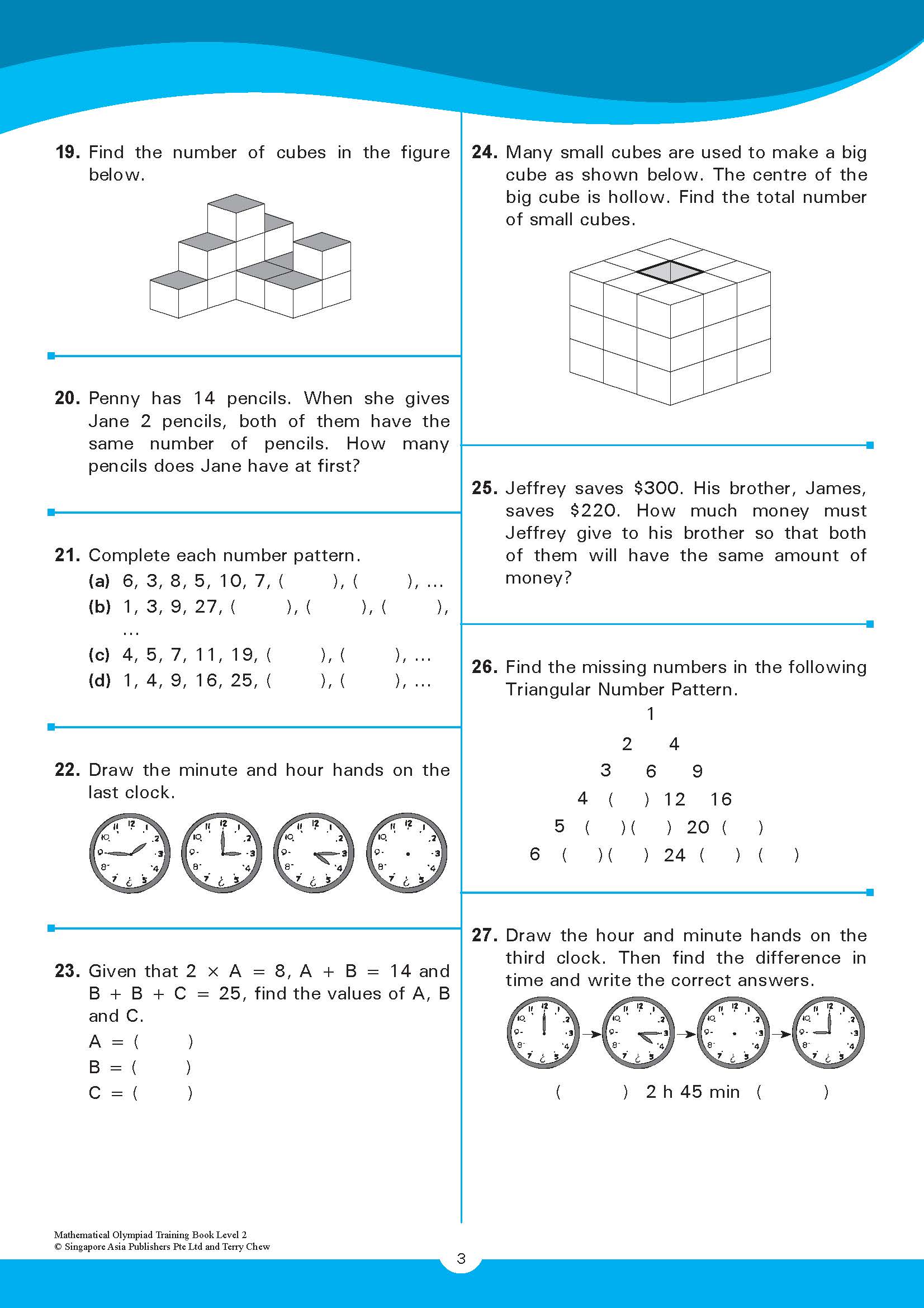 MATHEMATICAL OLYMPIAD TRAINING BOOK LEVEL 2 (8-9 years)