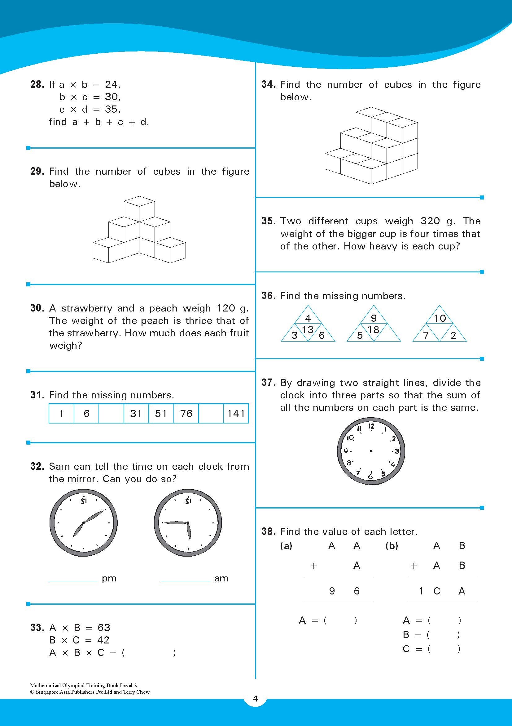 MATHEMATICAL OLYMPIAD TRAINING BOOK LEVEL 2 (8-9 years)