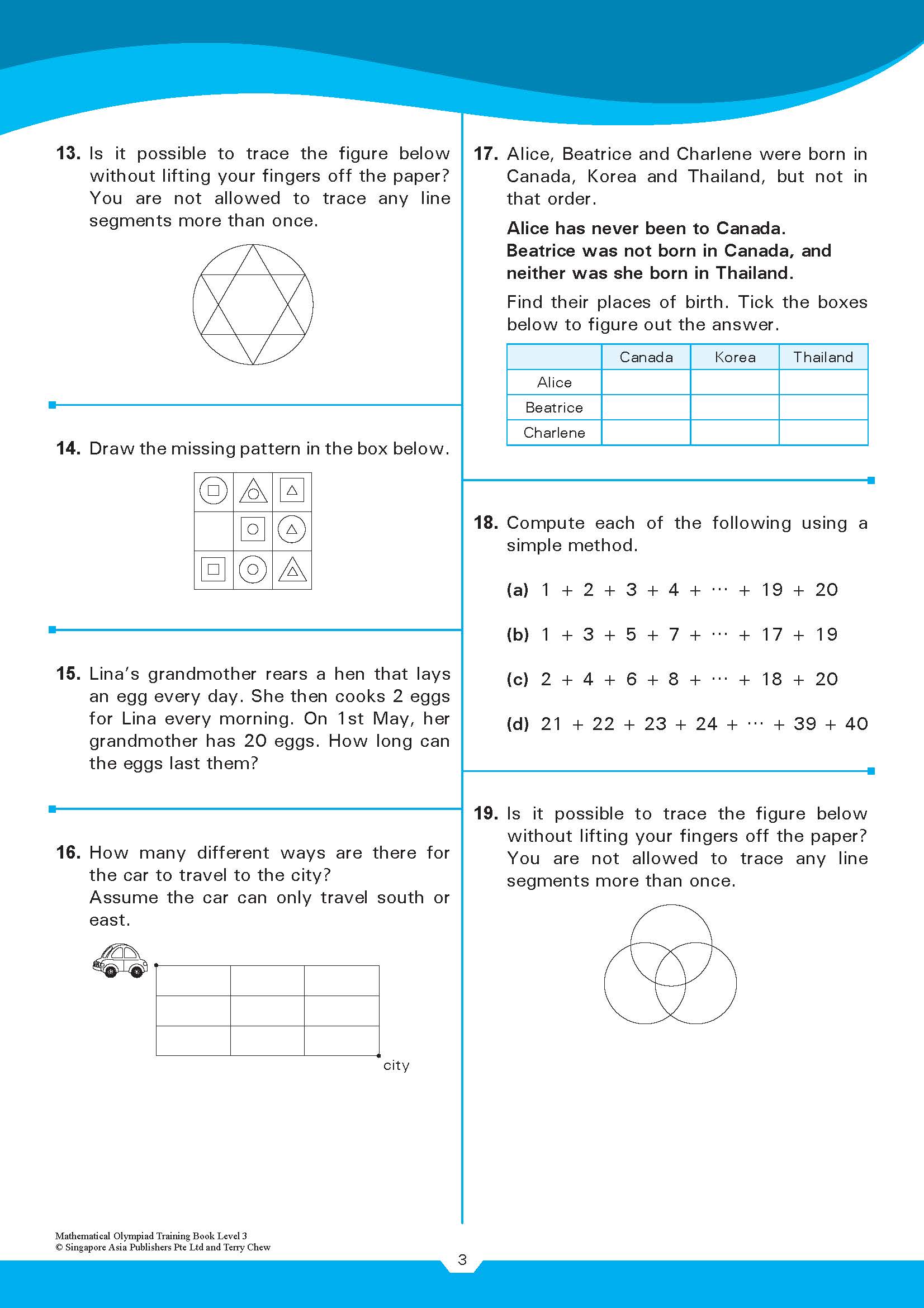 MATHEMATICAL OLYMPIAD TRAINING BOOK LEVEL 3 (9-10 years)