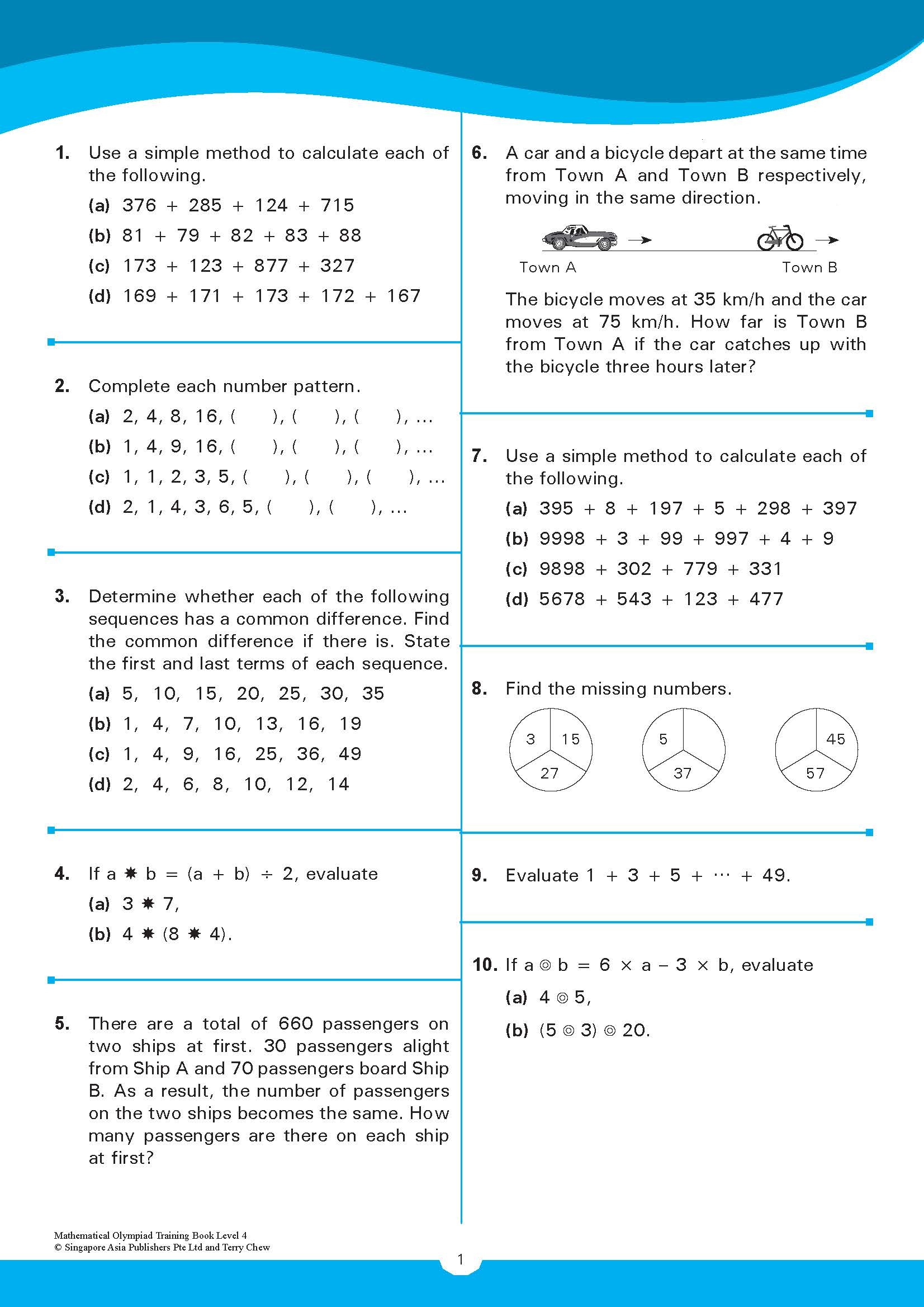 MATHEMATICAL OLYMPIAD TRAINING BOOK LEVEL 4 (10-11 years)