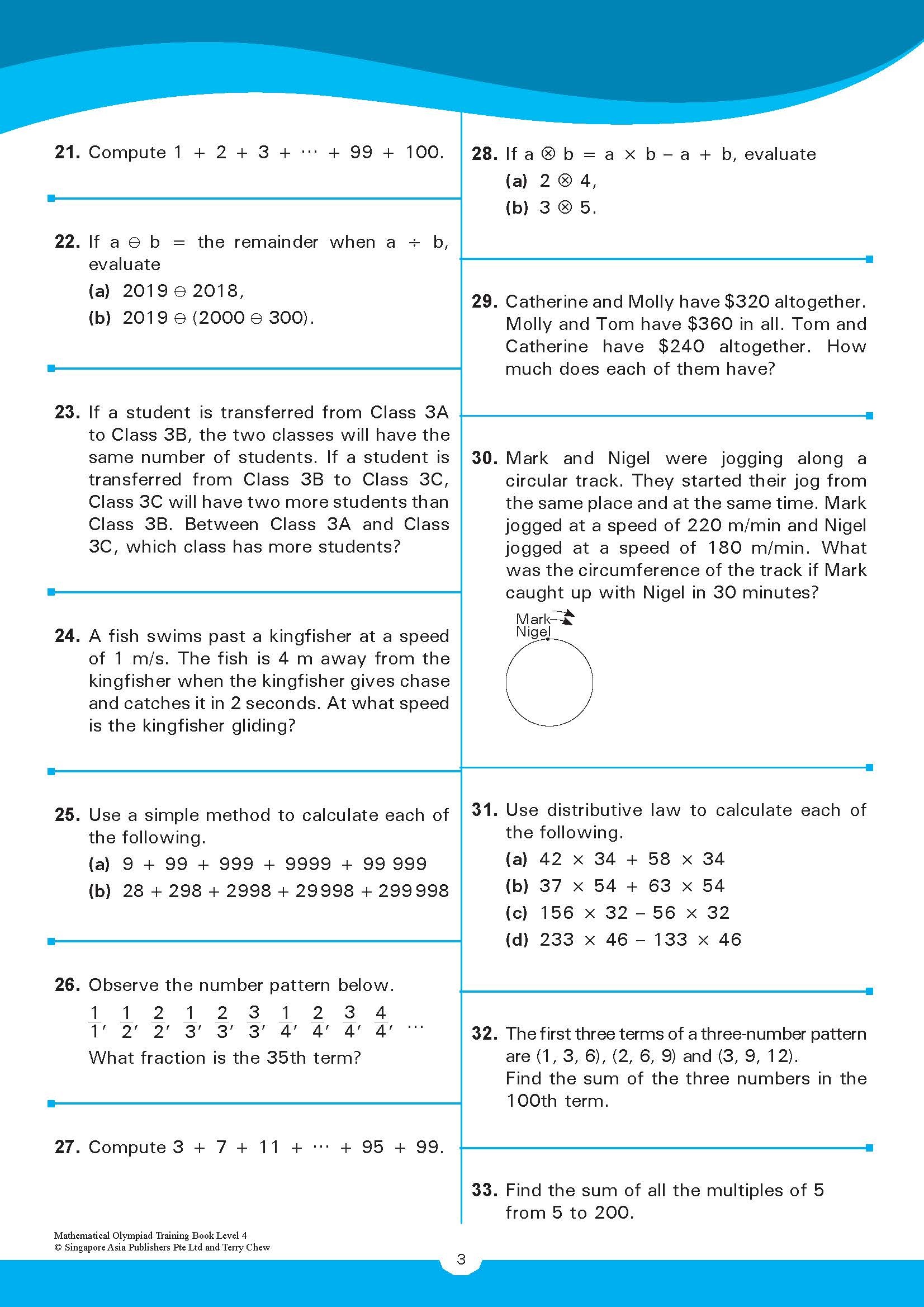 MATHEMATICAL OLYMPIAD TRAINING BOOK LEVEL 4 (10-11 years)