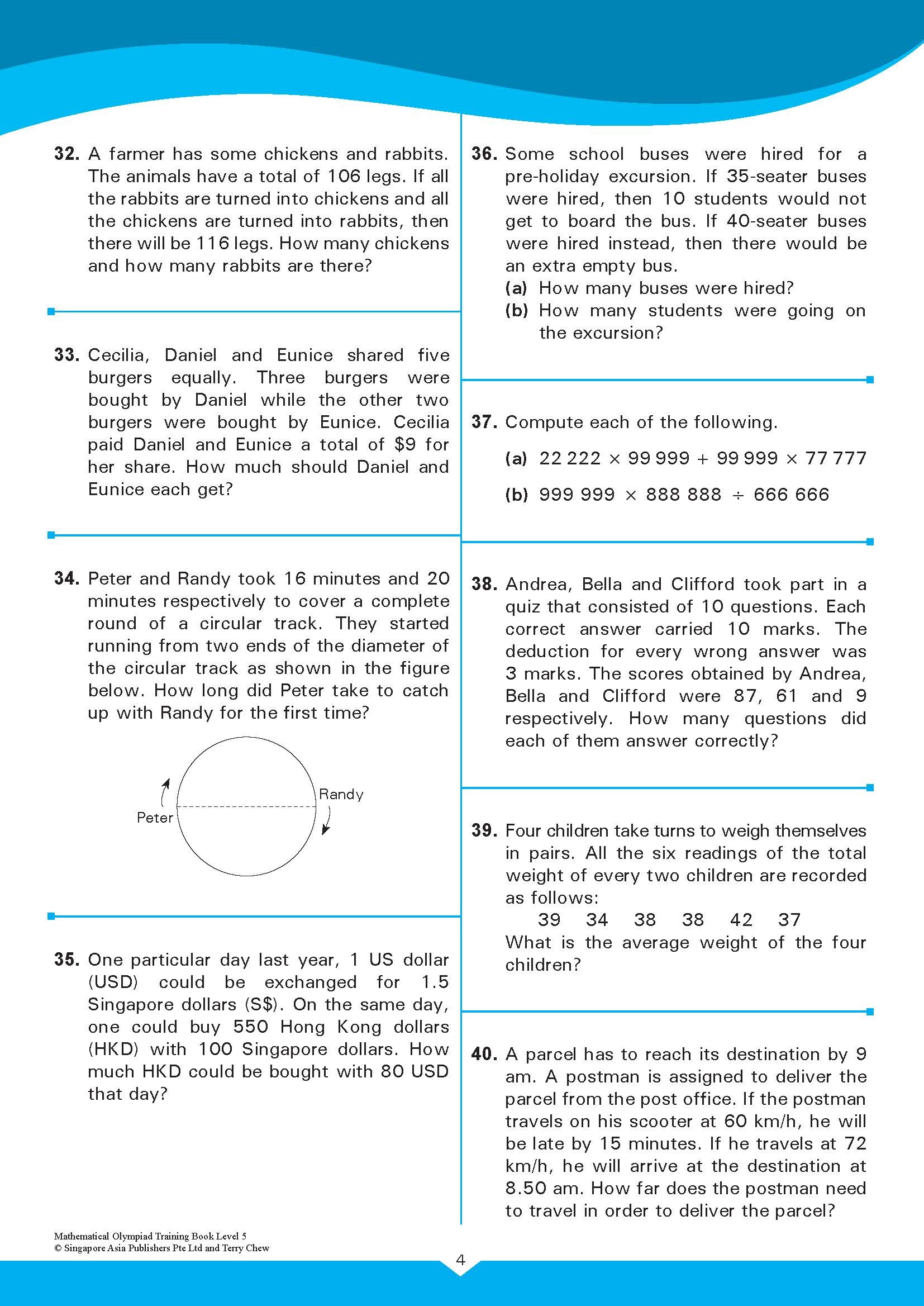 MATHEMATICAL OLYMPIAD TRAINING BOOK LEVEL 5 (11-12 years)