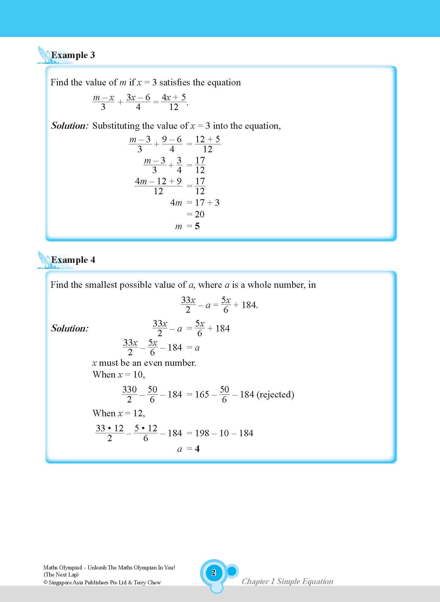Maths Olympiad The Next Lap (Lower Secondary)
