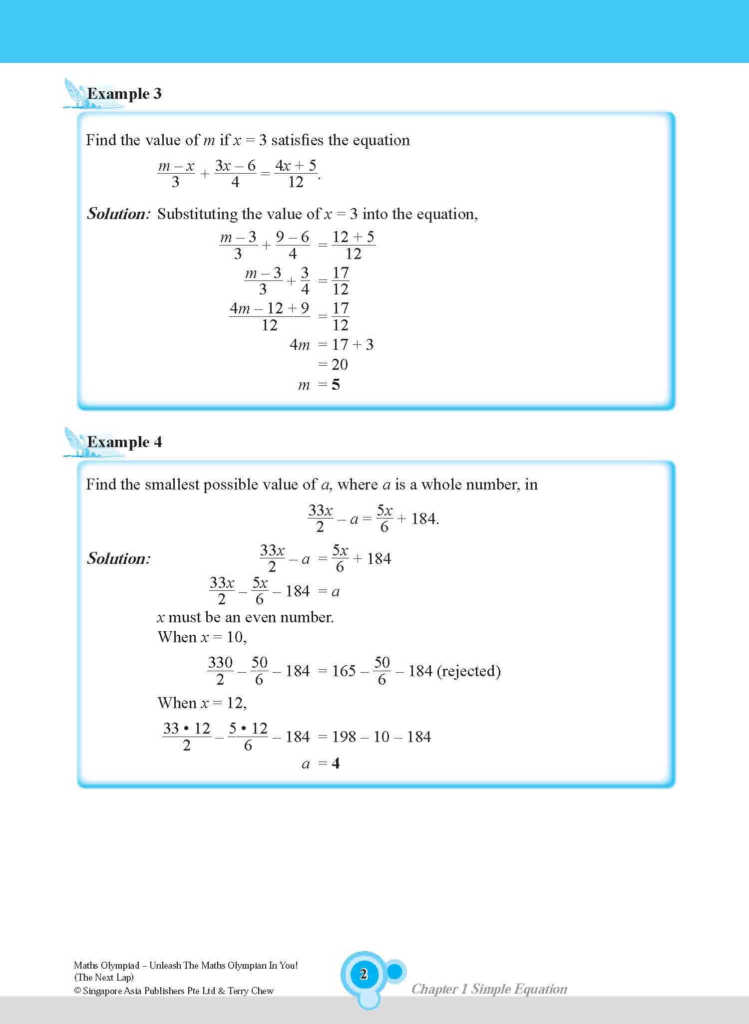 Maths Olympiad The Next Lap (Lower Secondary)