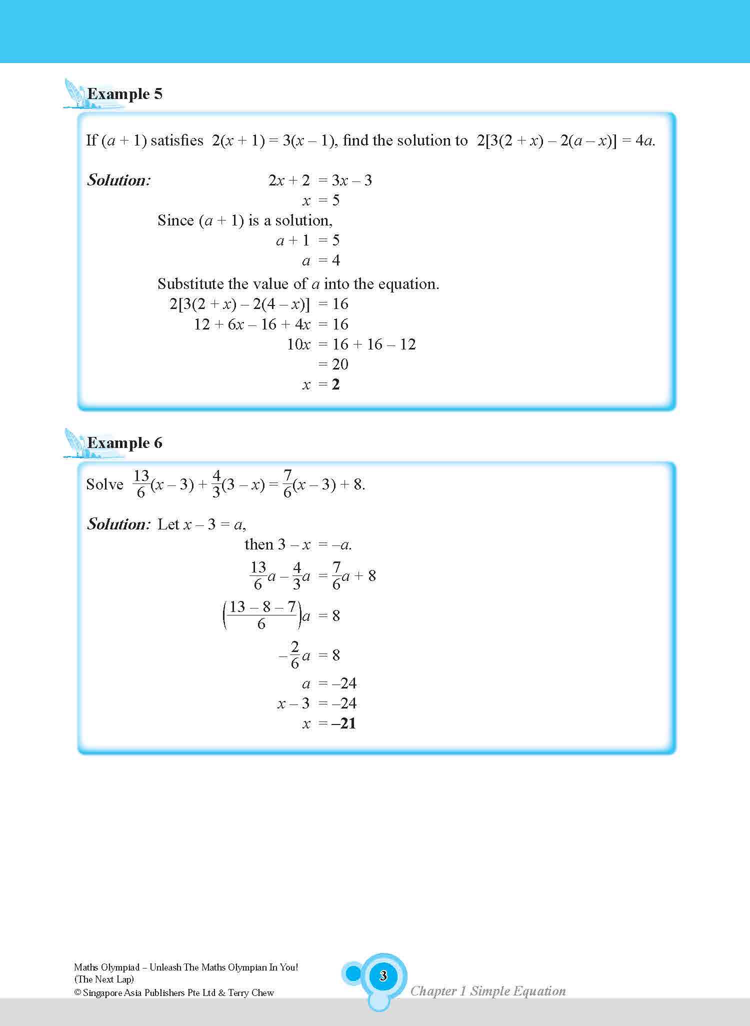 Maths Olympiad The Next Lap (Lower Secondary)