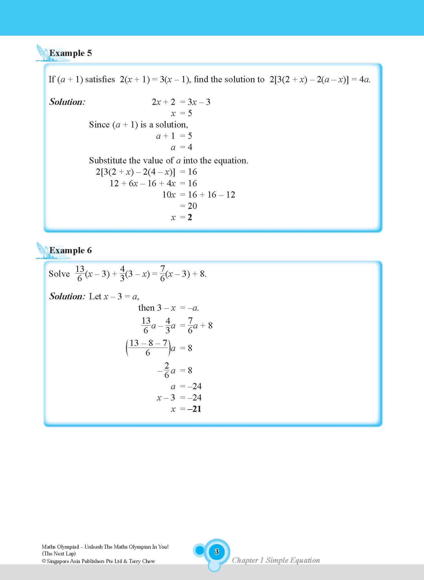 Maths Olympiad The Next Lap (Lower Secondary)