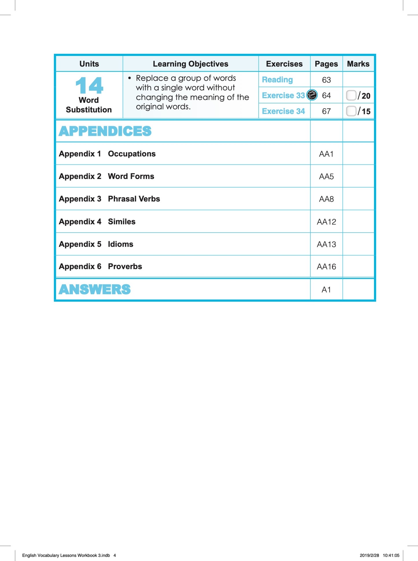 ENGLISH VOCABULARY LESSONS Workbook 3