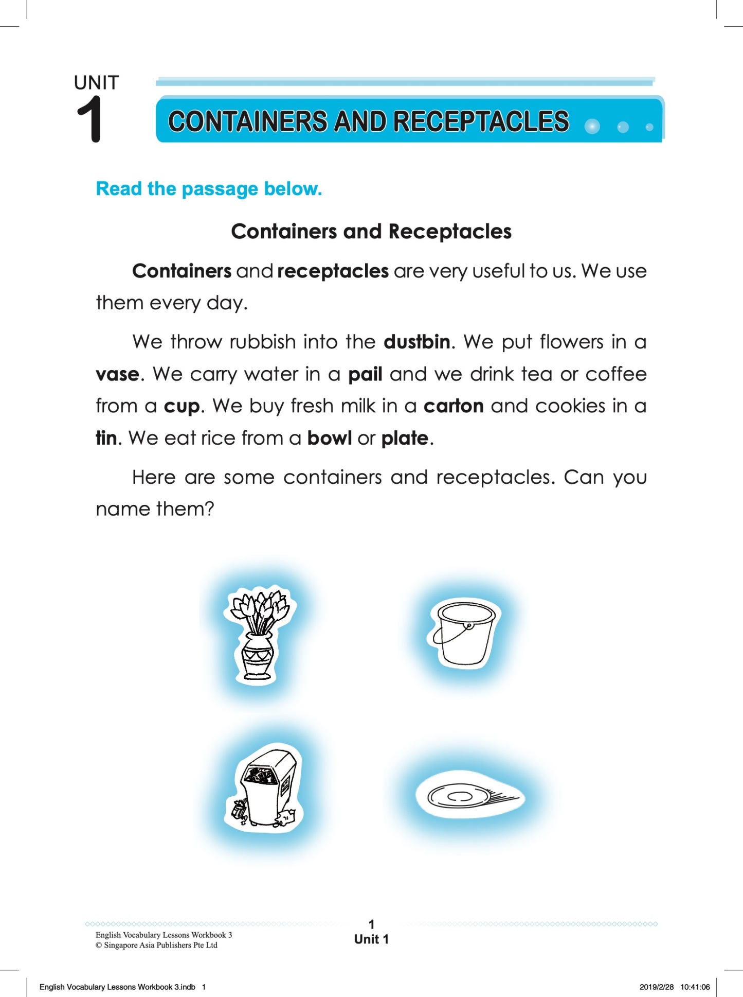 ENGLISH VOCABULARY LESSONS Workbook 3