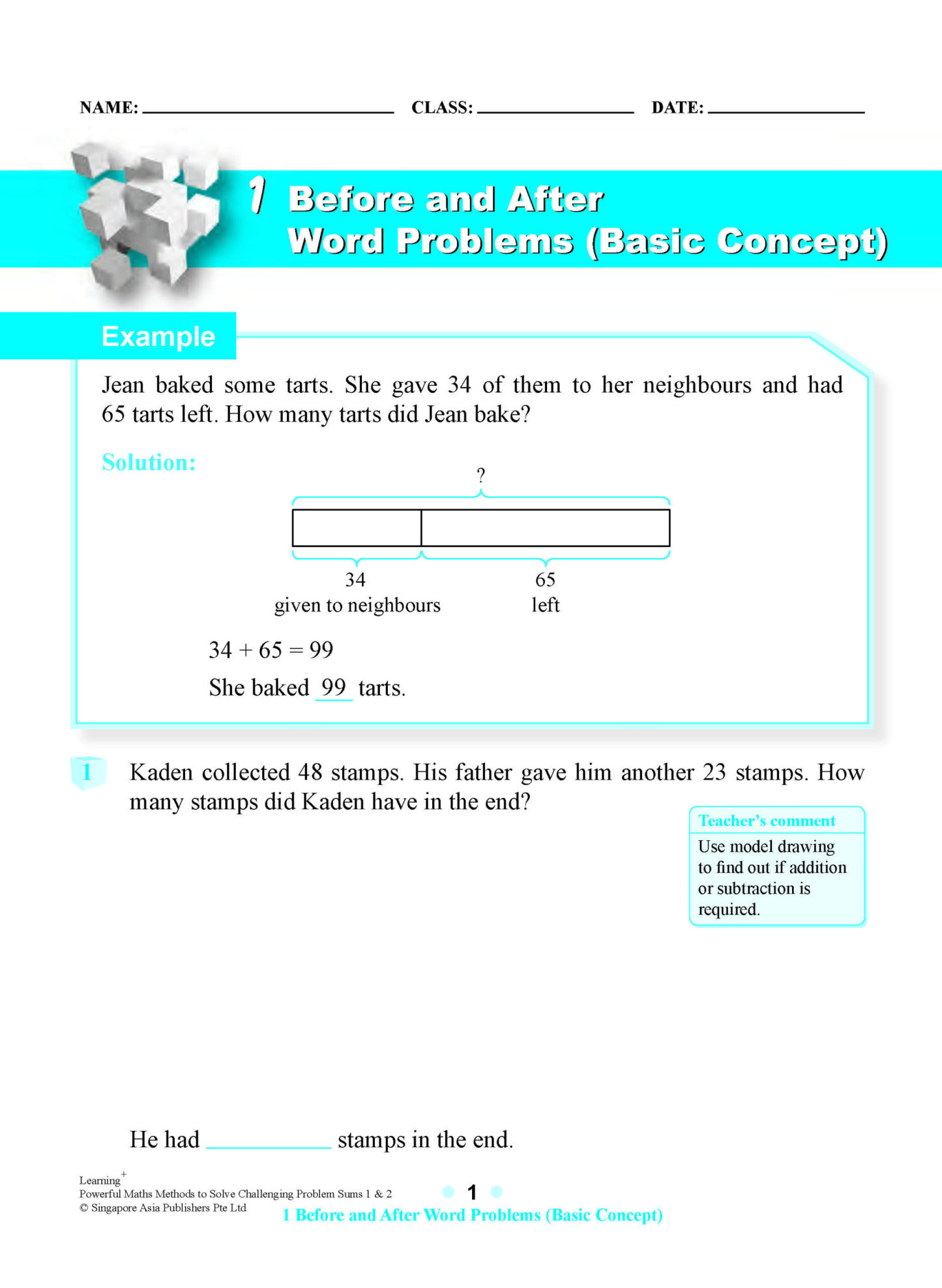 LEARNING+ Powerful Maths Methods to Solve Challenging Problem Sums Primary 1&2