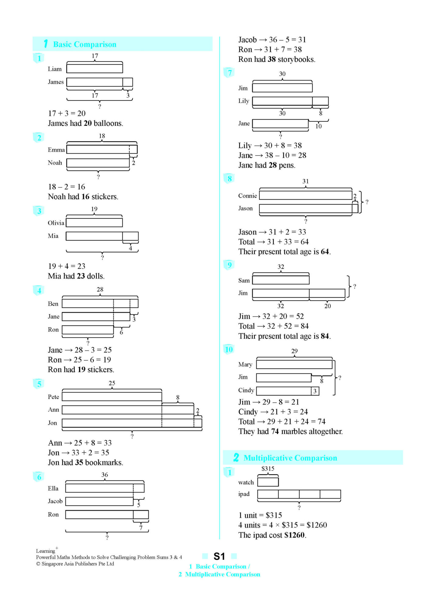 LEARNING+ Powerful Maths Methods to Solve Challenging Problem Sums Primary 3&4
