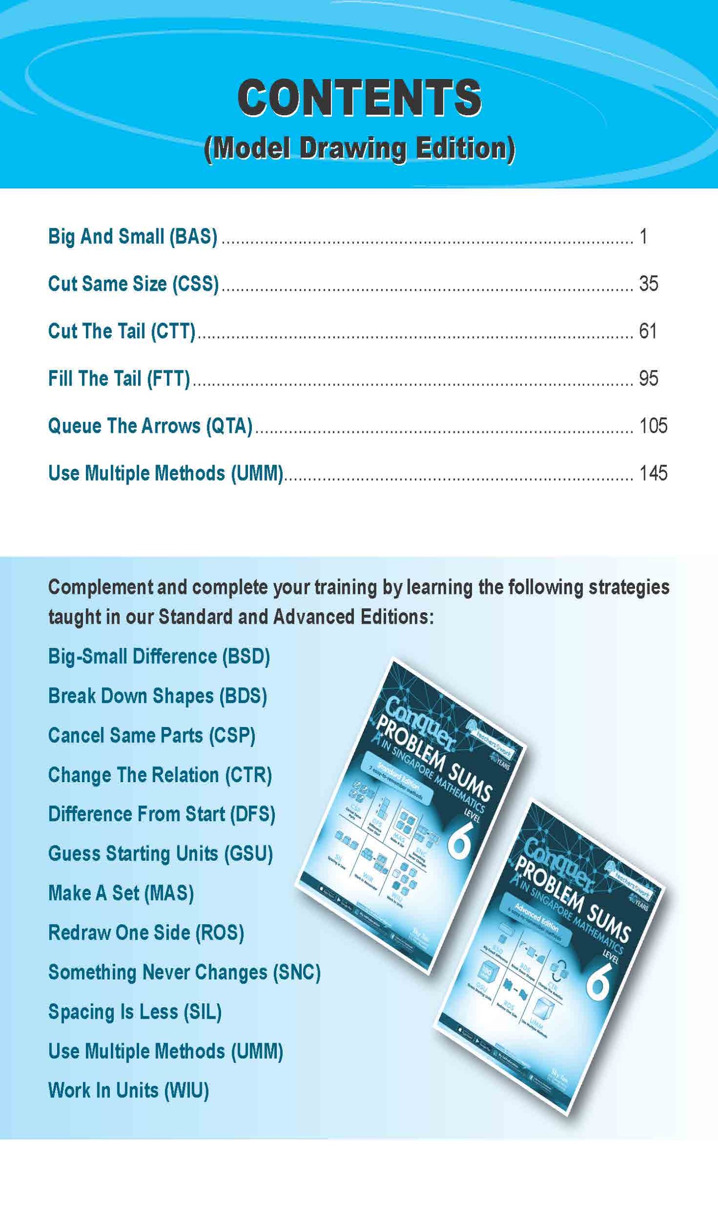 Conquer PROBLEM SUMS (Model Drawing Edition Edition) Level 6