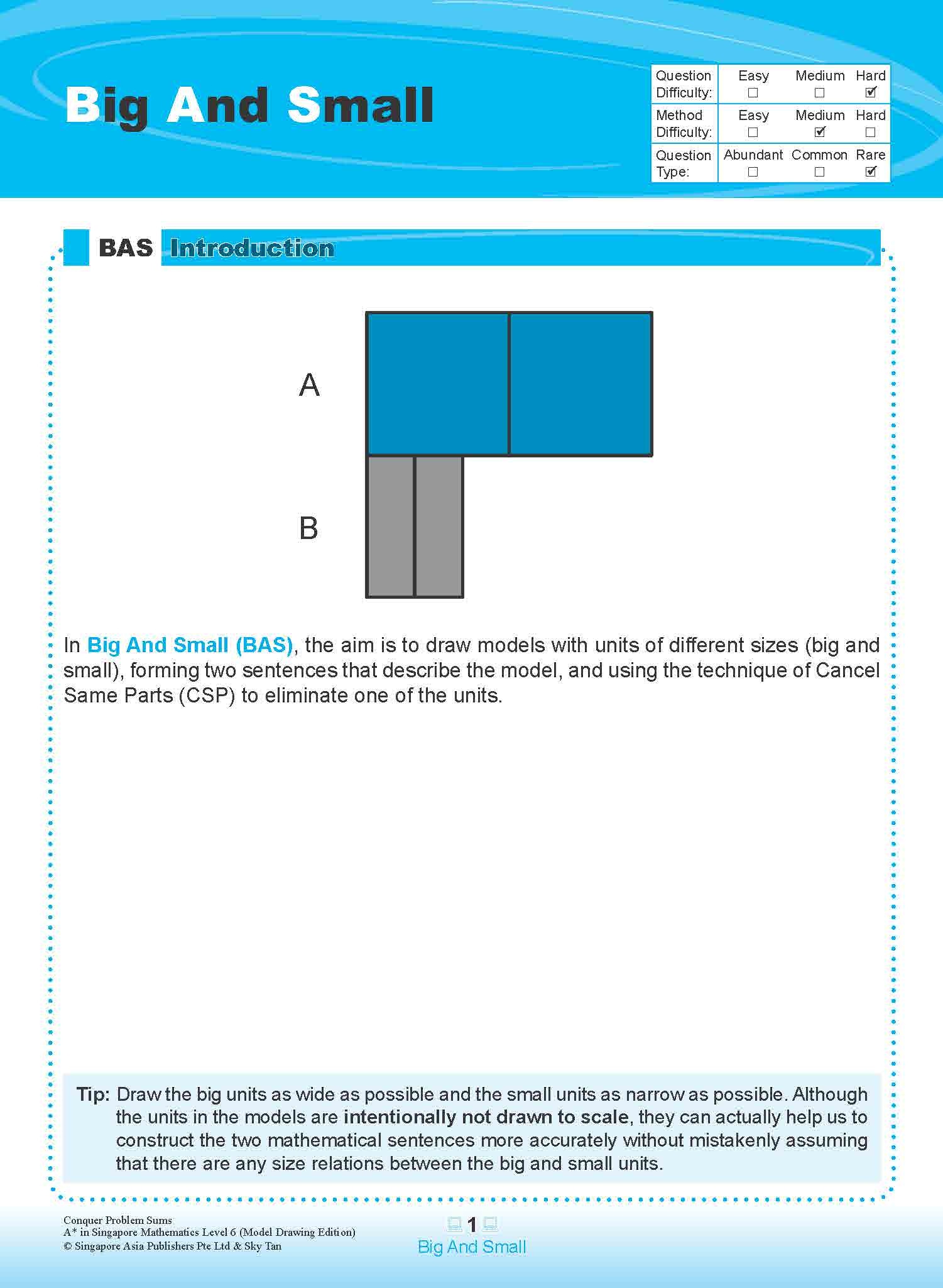 Conquer PROBLEM SUMS (Model Drawing Edition Edition) Level 6