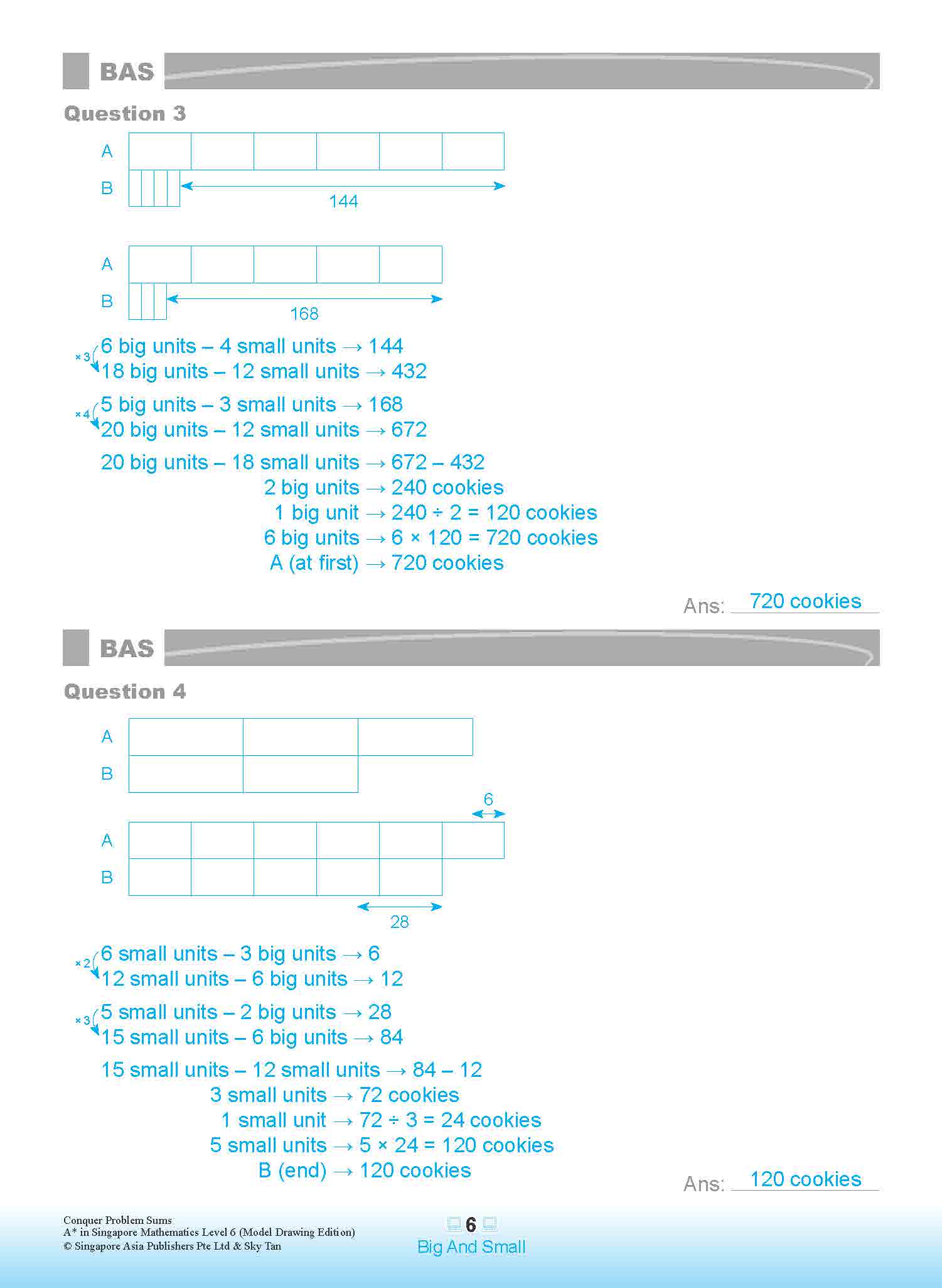 Conquer PROBLEM SUMS (Model Drawing Edition Edition) Level 6