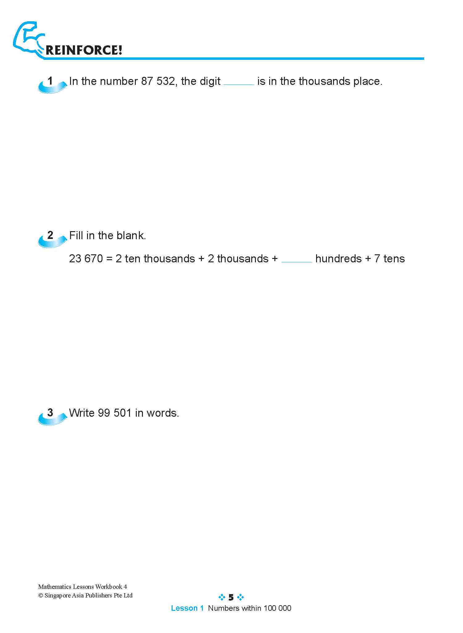 Mathematics Lessons Workbook 4