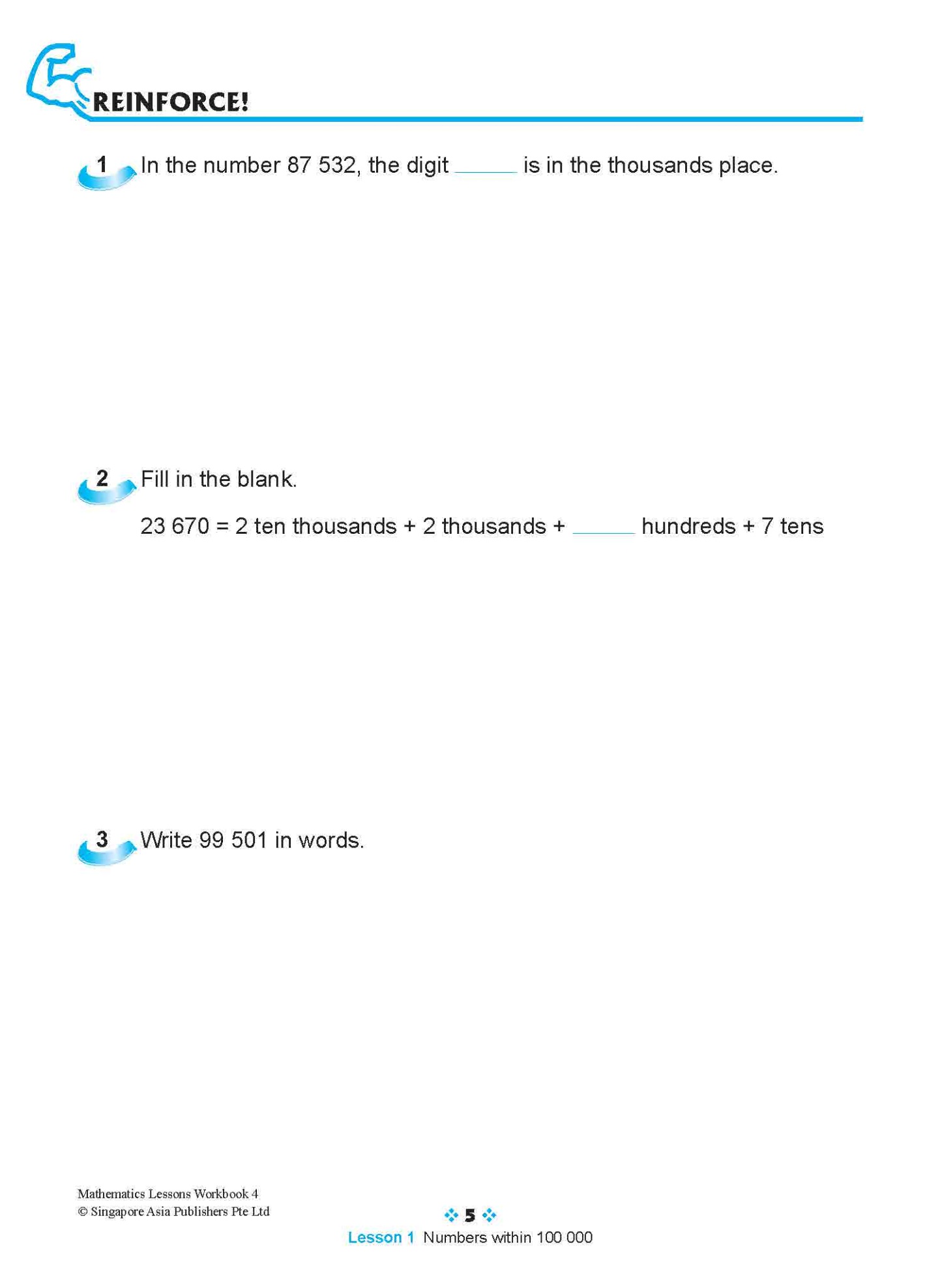 Mathematics Lessons Workbook 4