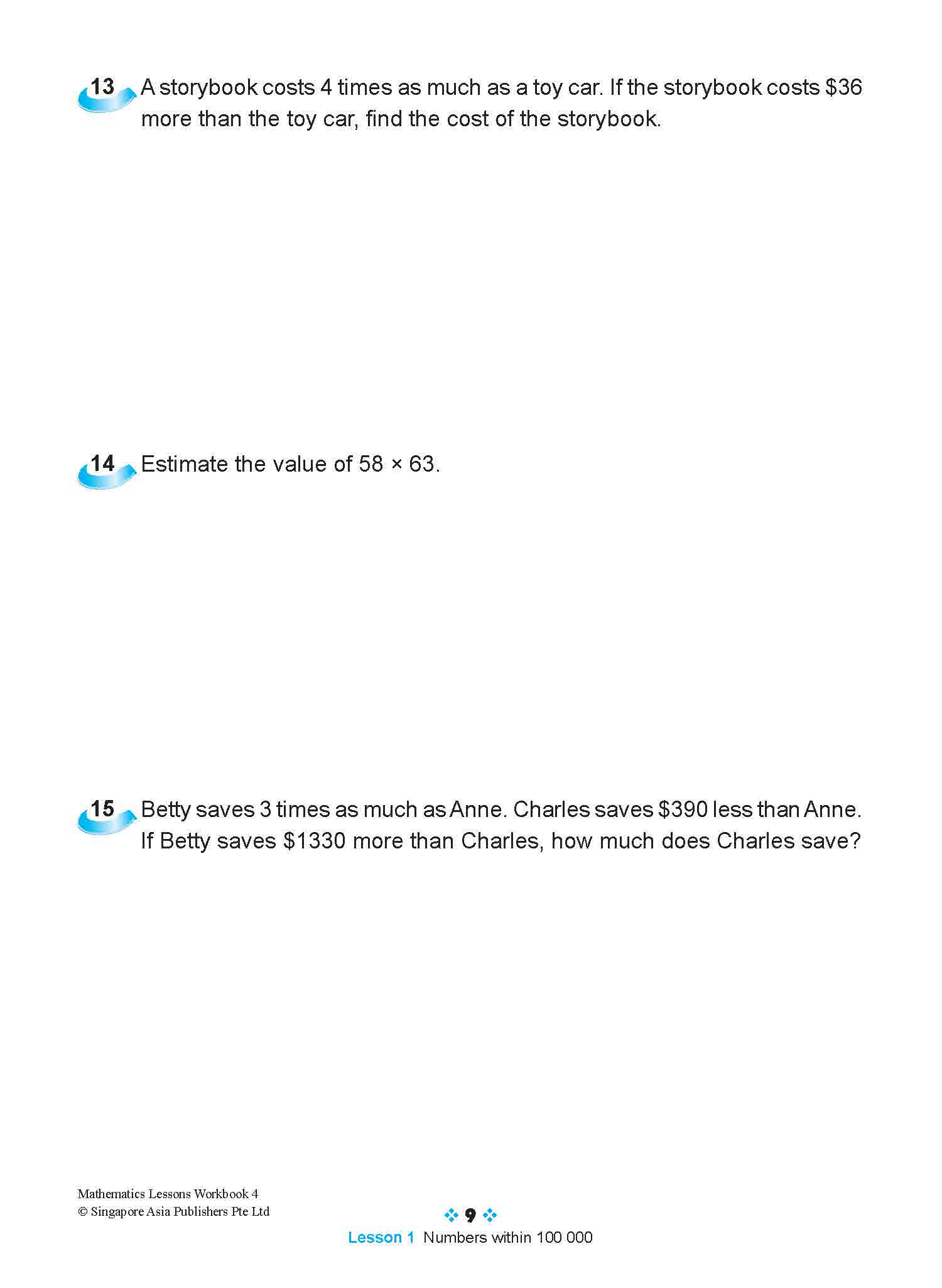 Mathematics Lessons Workbook 4