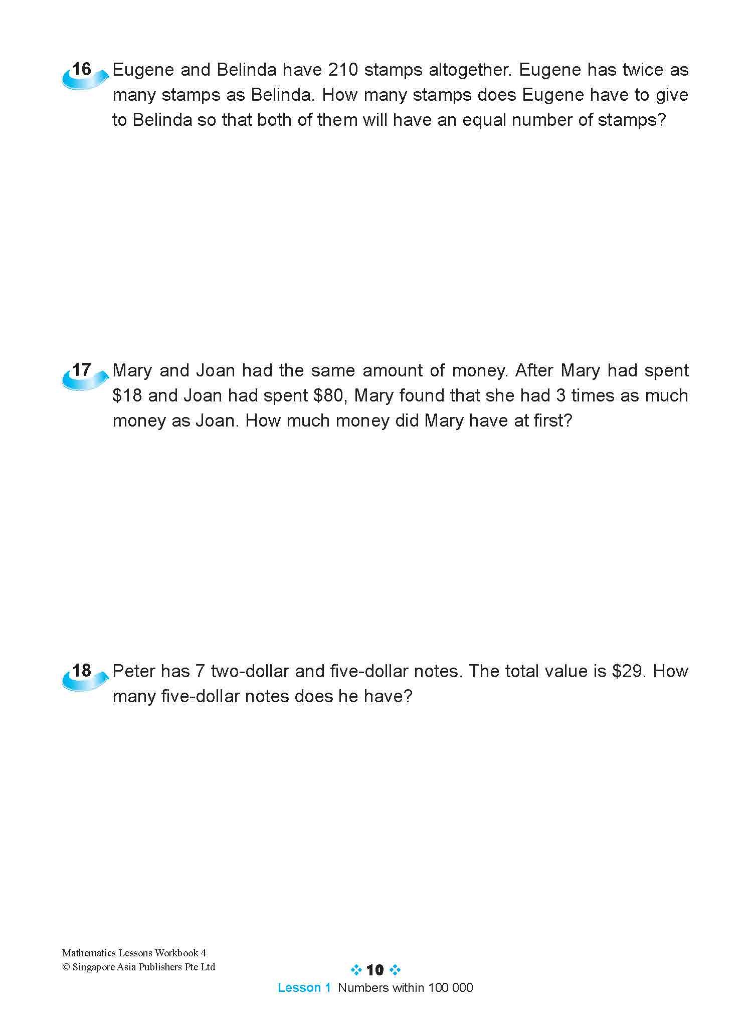 Mathematics Lessons Workbook 4