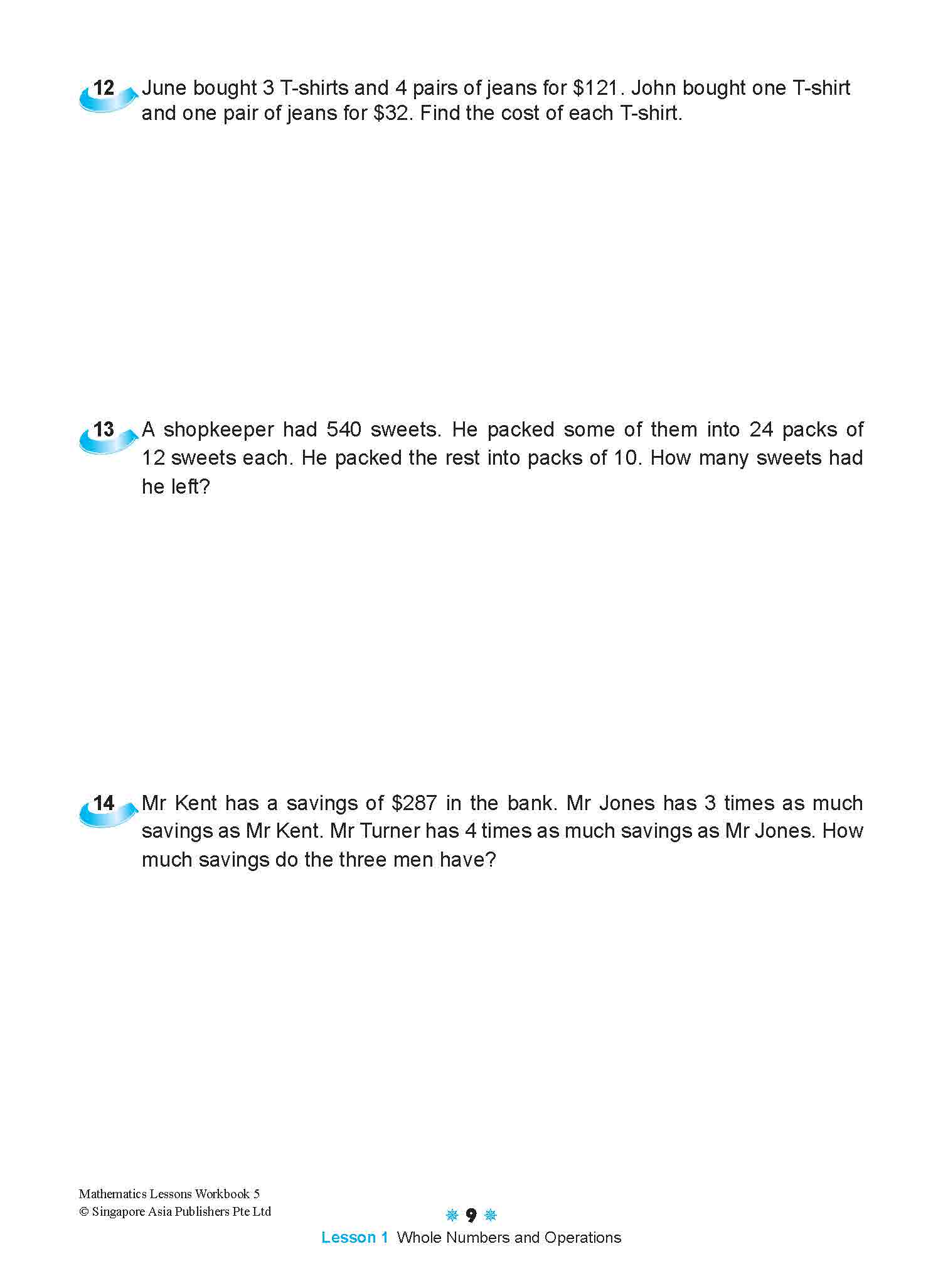 Mathematics Lessons Workbook 5