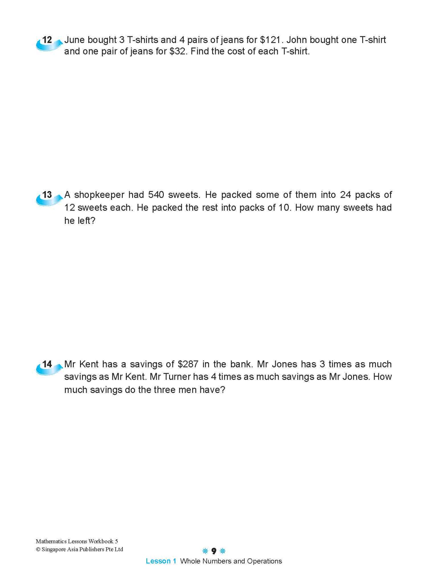 Mathematics Lessons Workbook 5