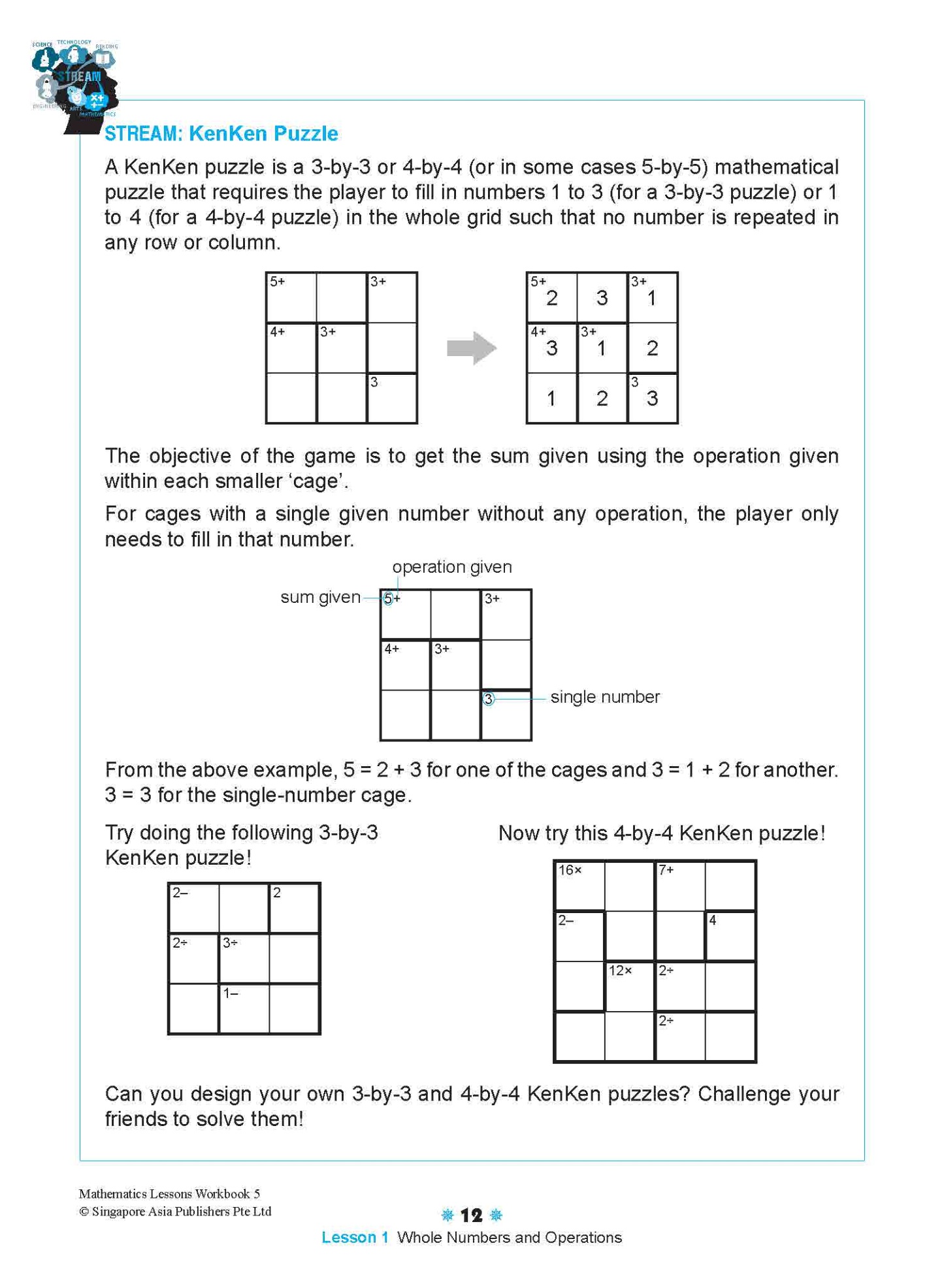 Mathematics Lessons Workbook 5