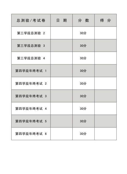 小四华文 语文应用 全年测验考试卷 / Primary 4 Chinese Revision Tests On Language And Usage