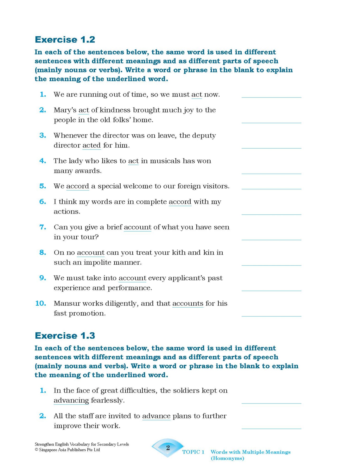 Strengthen English VOCABULARY FOR SECONDARY LEVELS