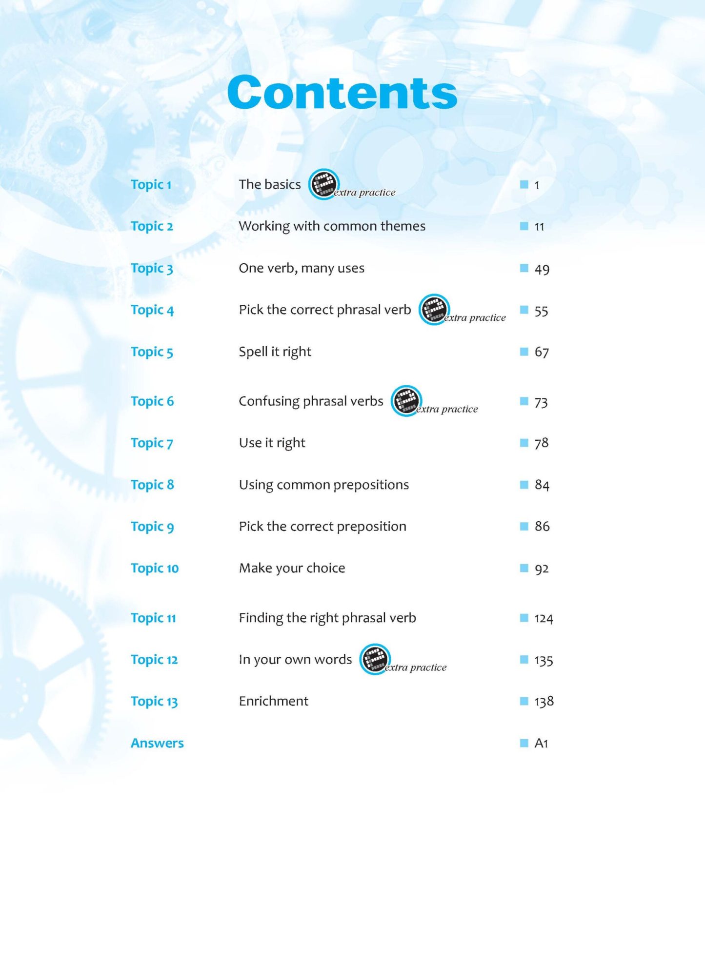 Strengthen English PHRASAL VERBS FOR SECONDARY LEVELS