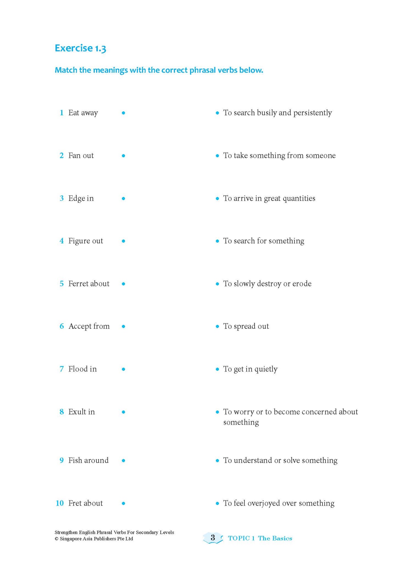 Strengthen English PHRASAL VERBS FOR SECONDARY LEVELS