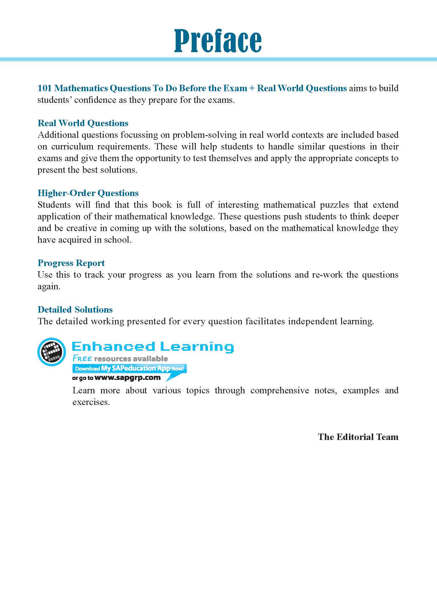 101 Mathematics Questions To Do Before The Exam + Real World Questions Secondary 3