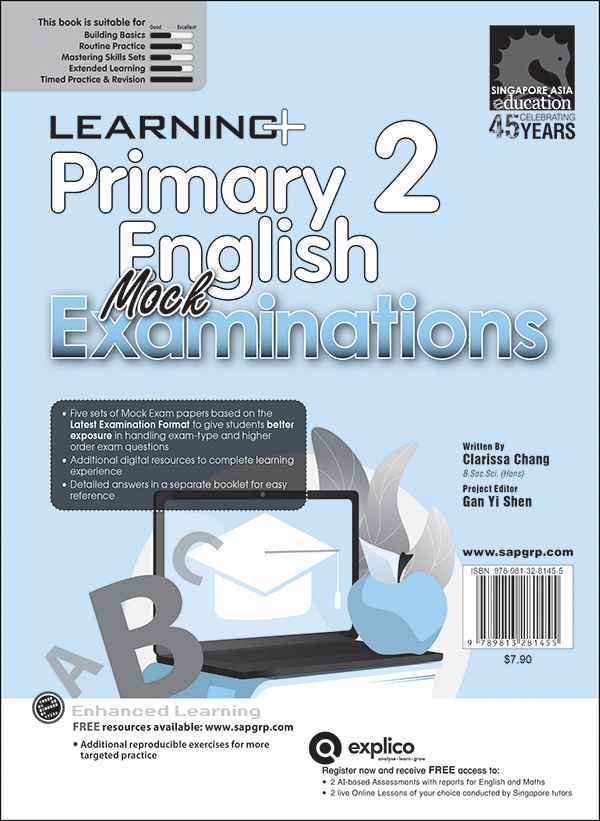 LEARNING+ Primary 2 English Mock Examinations