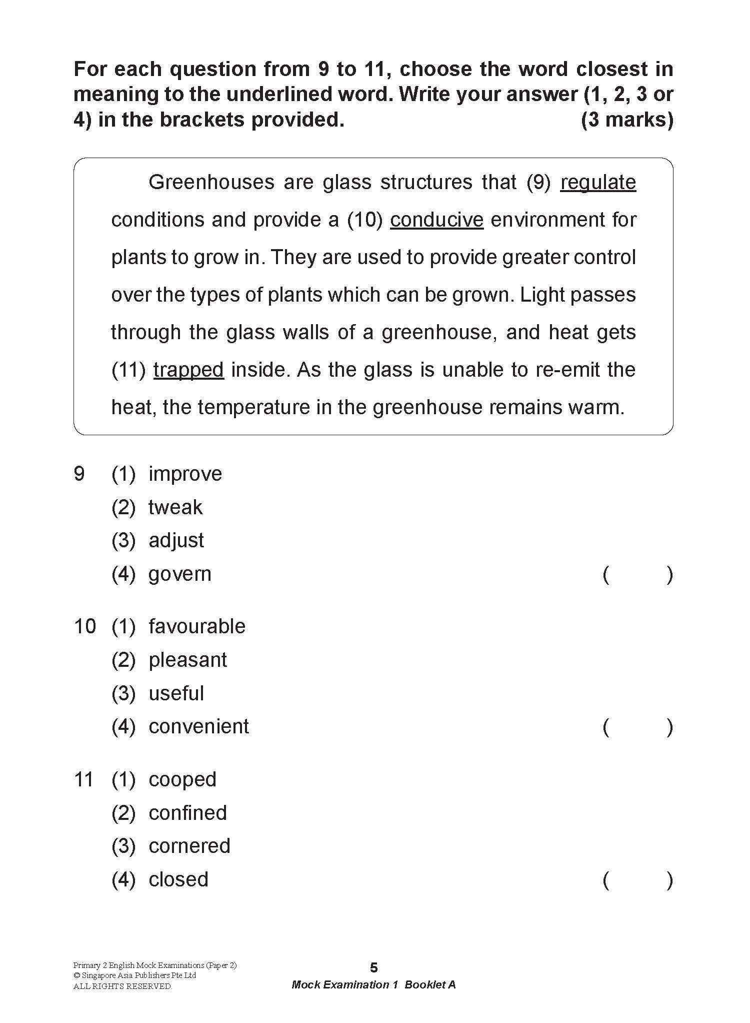 LEARNING+ Primary 2 English Mock Examinations