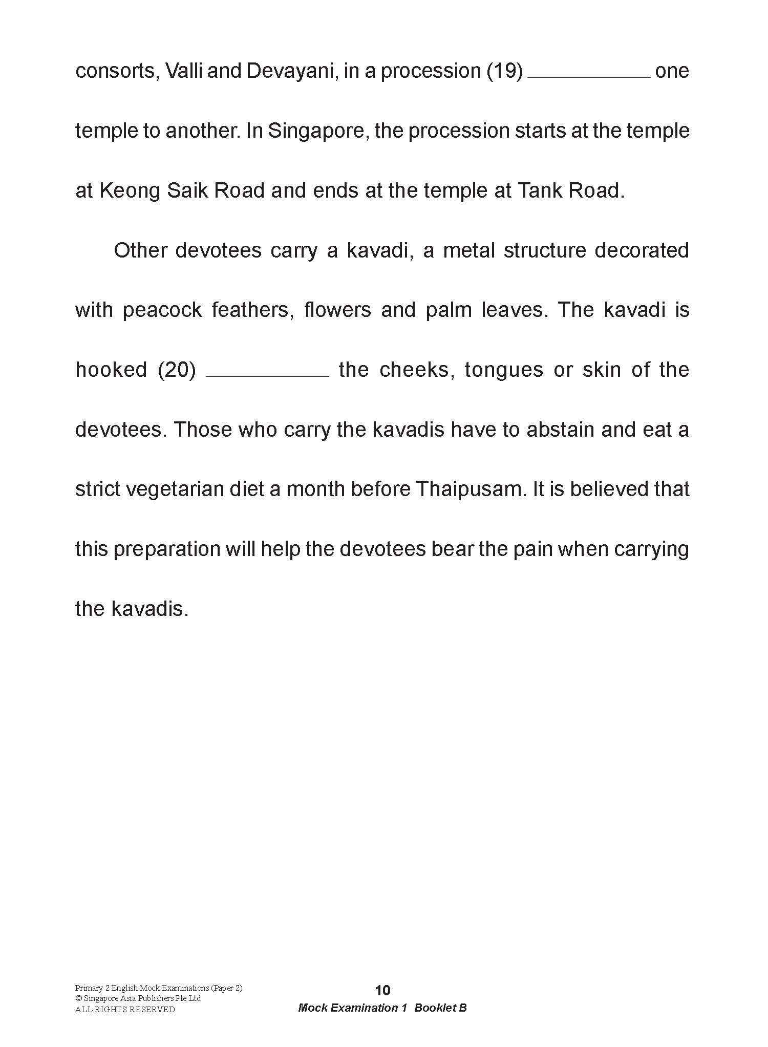 LEARNING+ Primary 2 English Mock Examinations