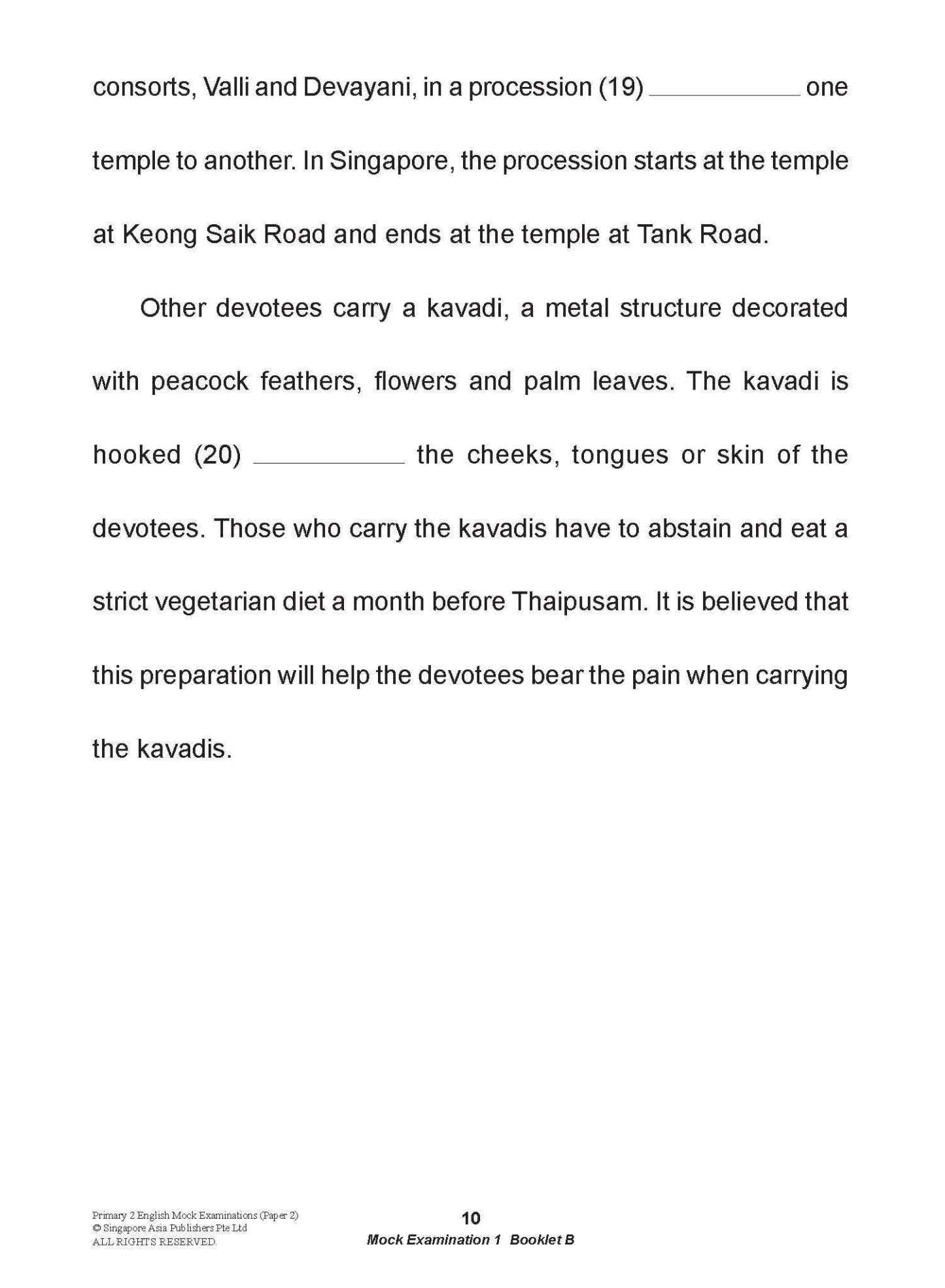 LEARNING+ Primary 2 English Mock Examinations