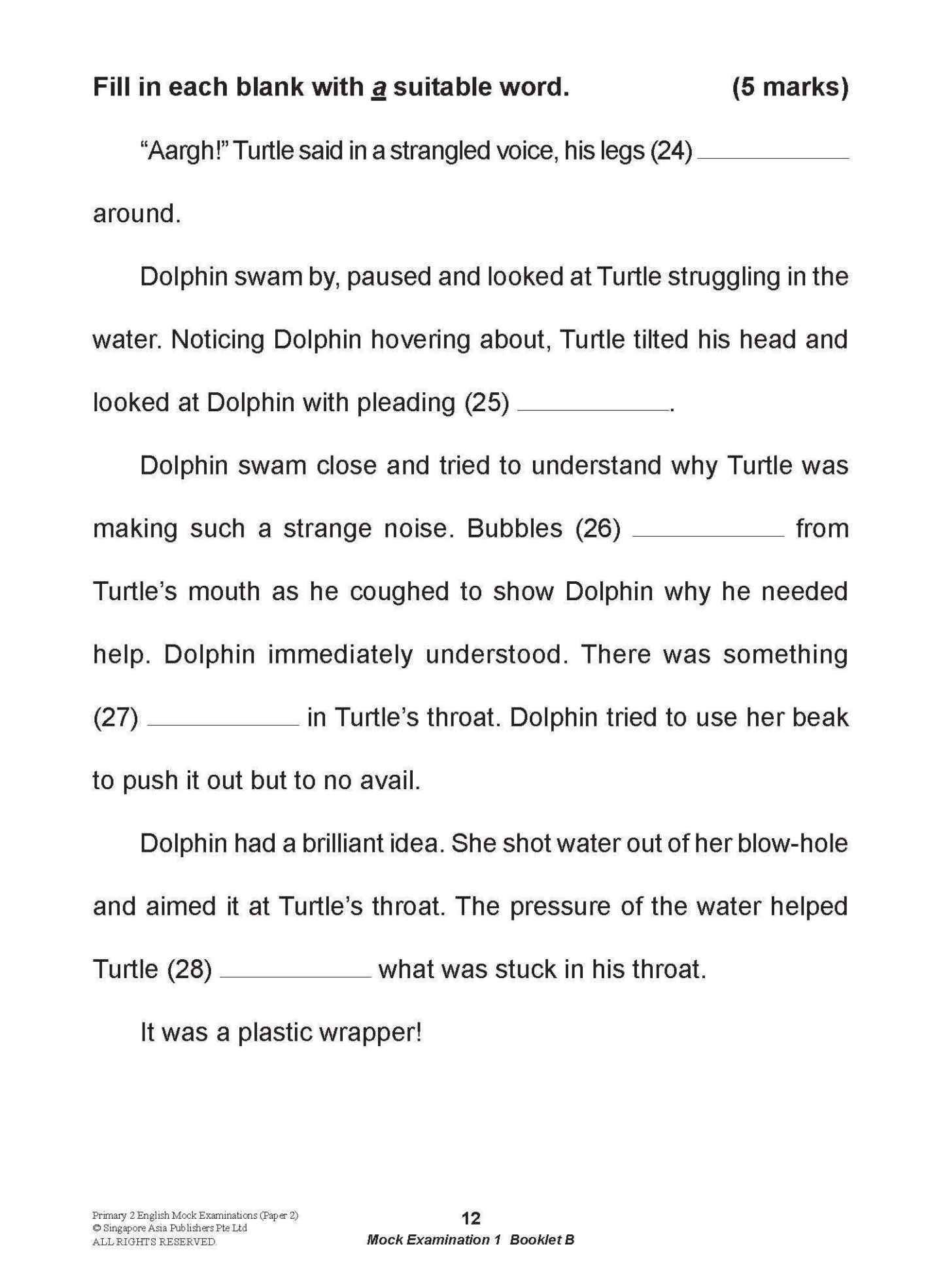 LEARNING+ Primary 2 English Mock Examinations