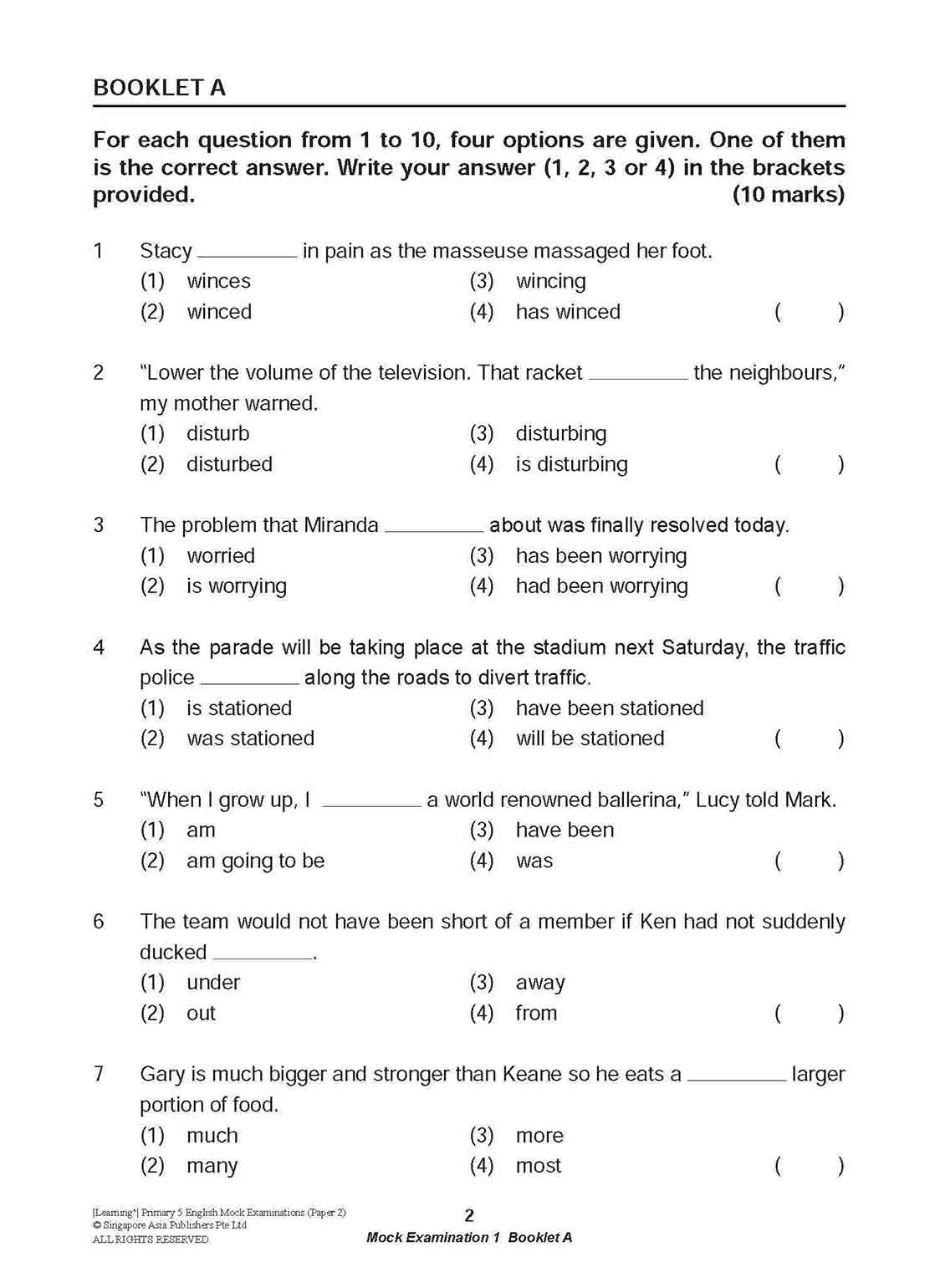 LEARNING+ Primary 5 English Mock Examinations