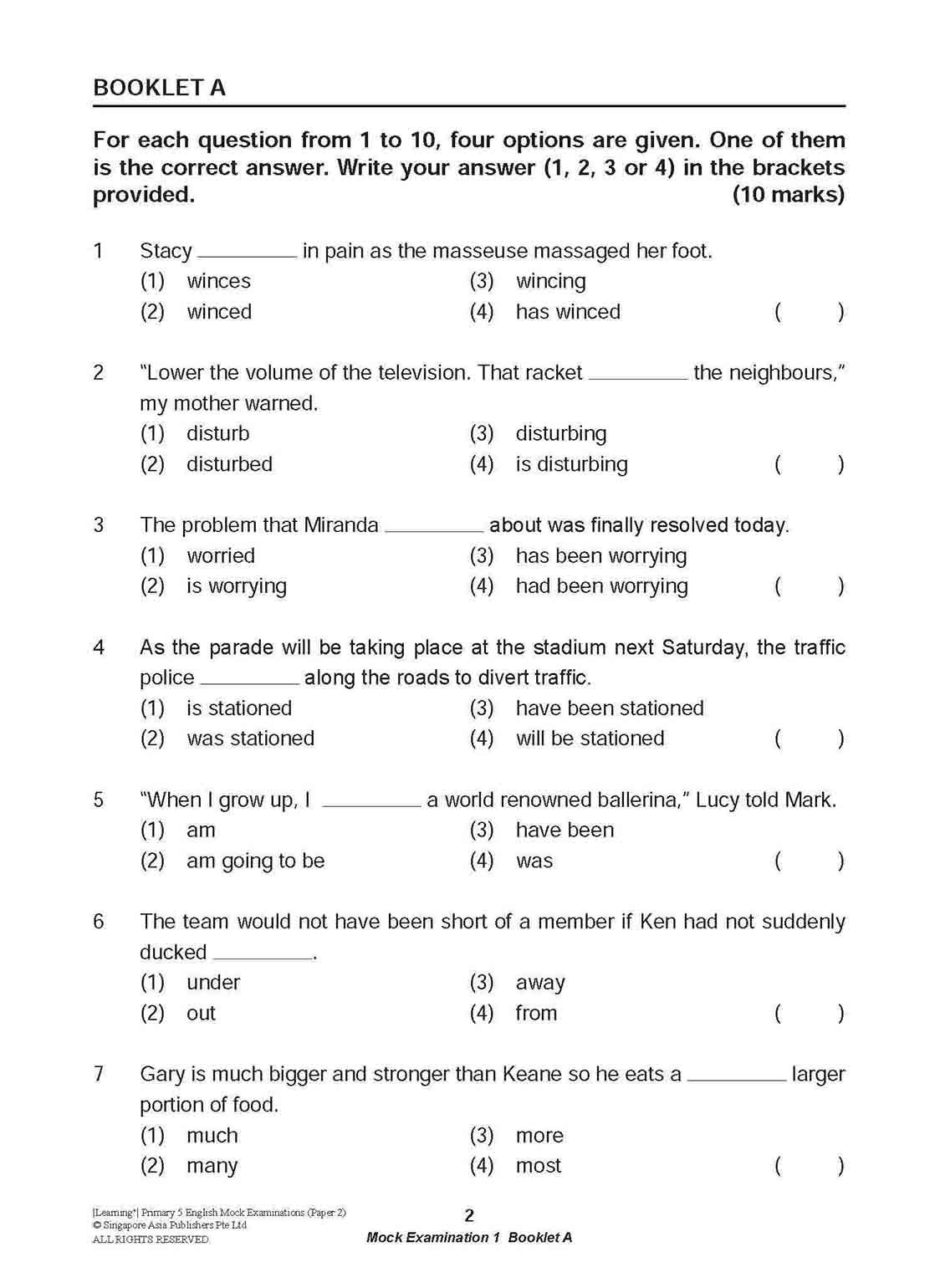 LEARNING+ Primary 5 English Mock Examinations