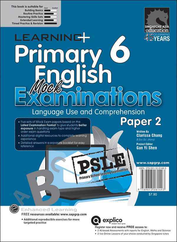 LEARNING+ Primary 6 English Mock Examinations