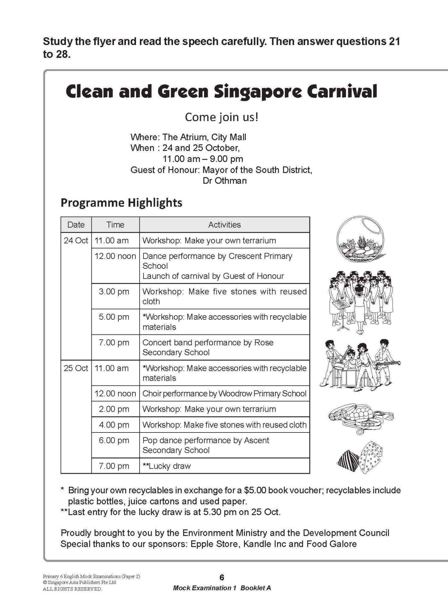 LEARNING+ Primary 6 English Mock Examinations