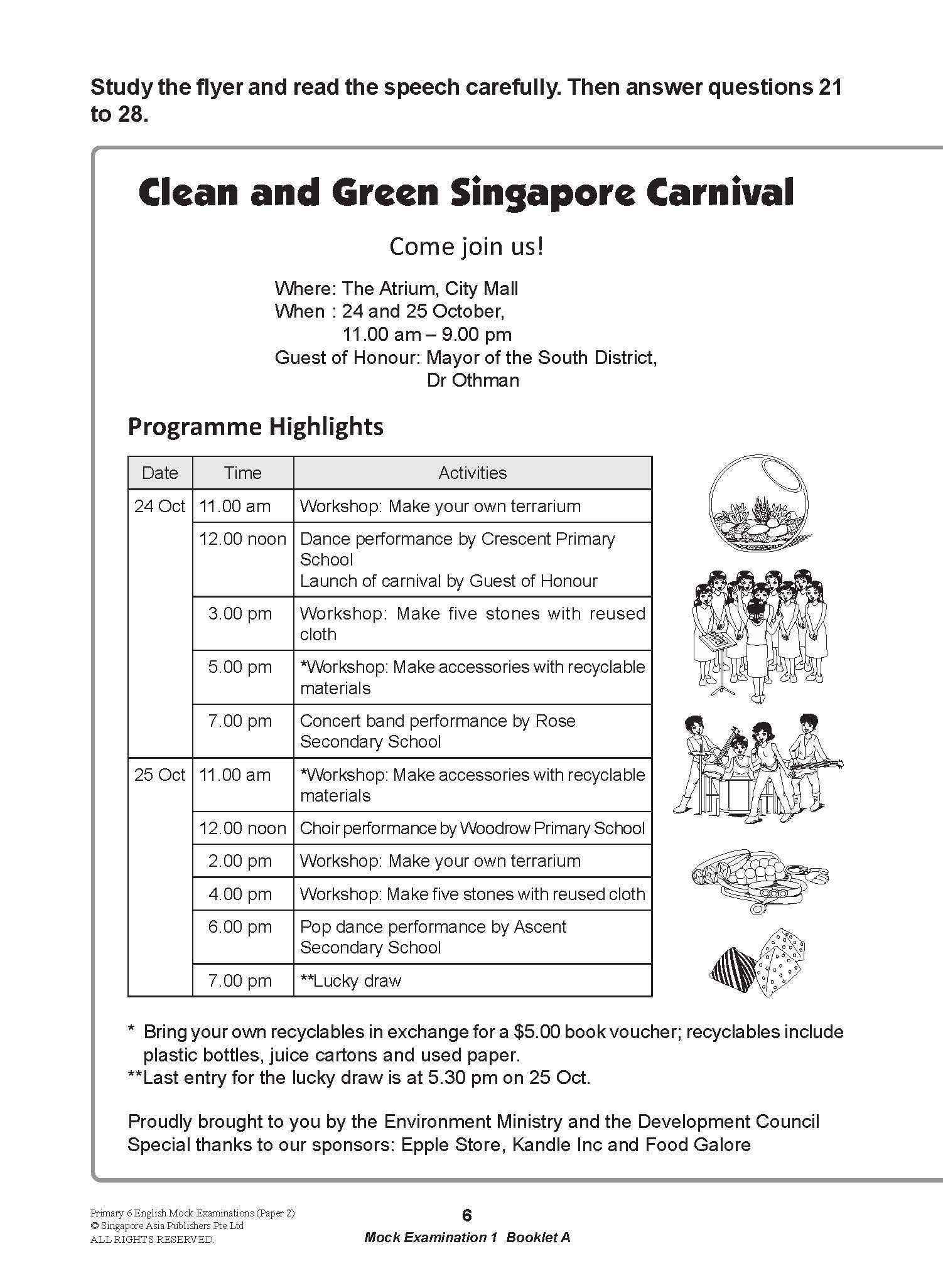 LEARNING+ Primary 6 English Mock Examinations